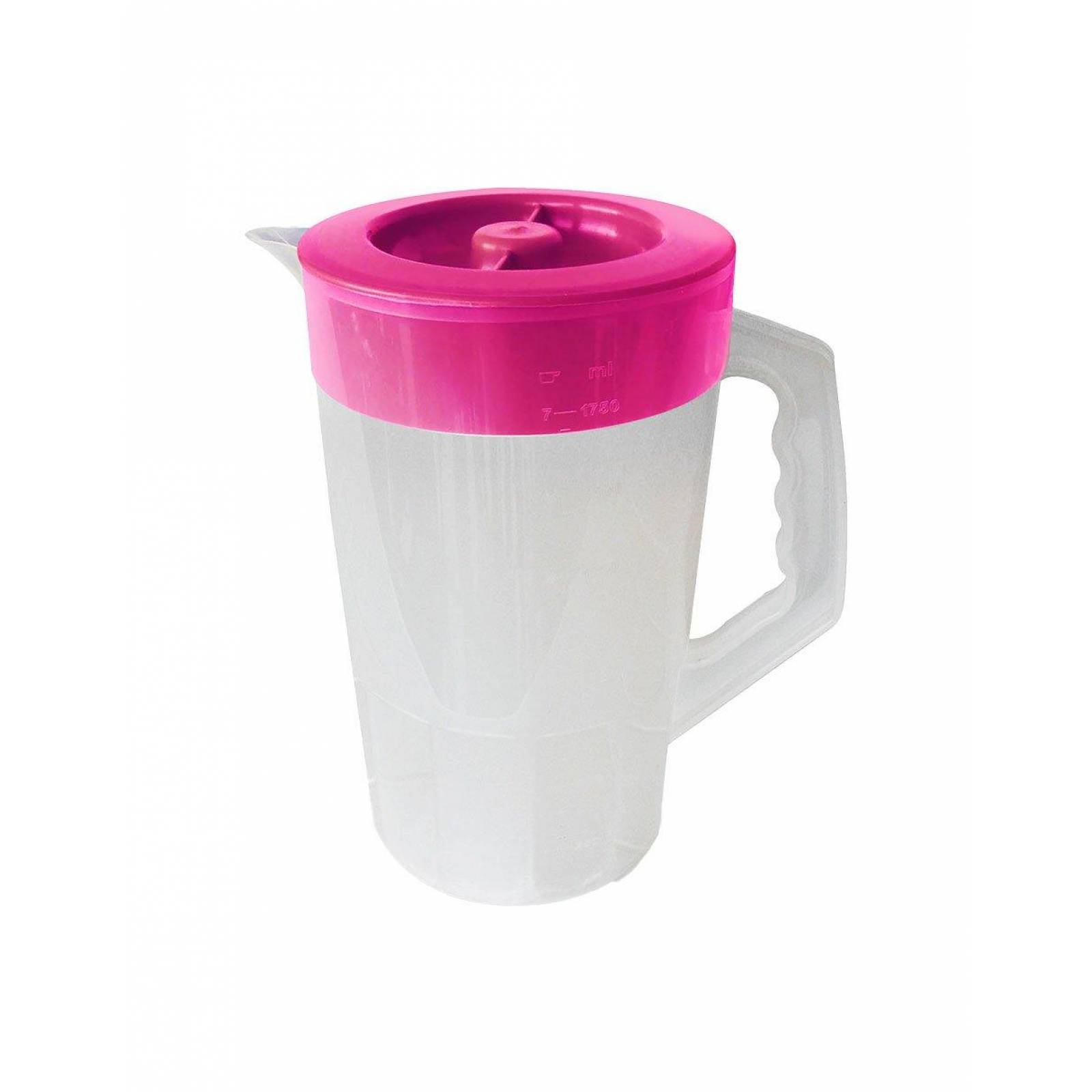 Jarra Redonda con Tapa Plasticos Alica ROSA