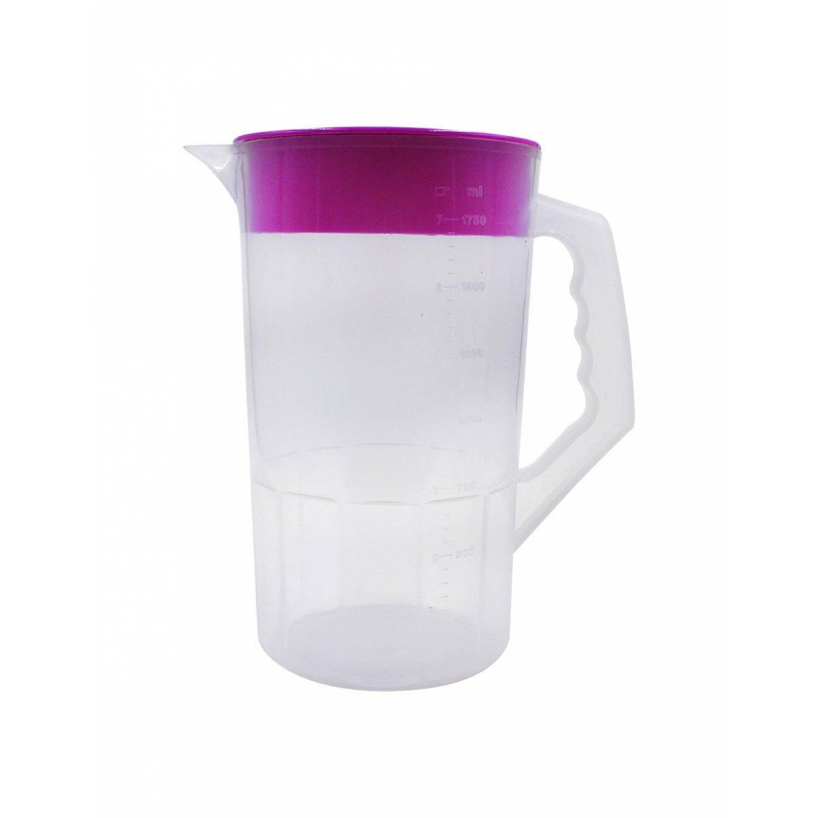 Jarra Redonda con Tapa Plasticos Alica ROSA