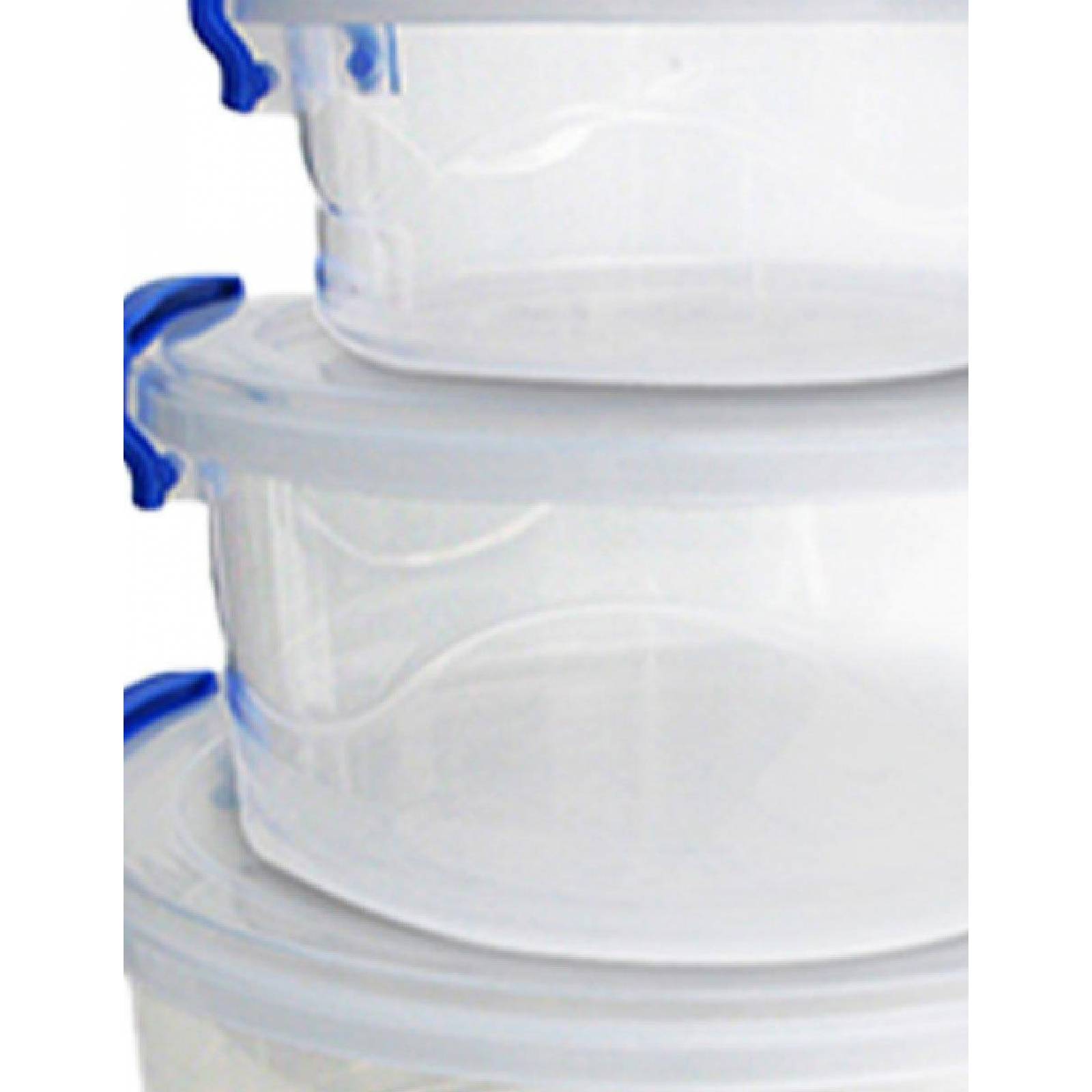 Set de Topper Circular Multicristal 3 piezas Plasticos Alica 