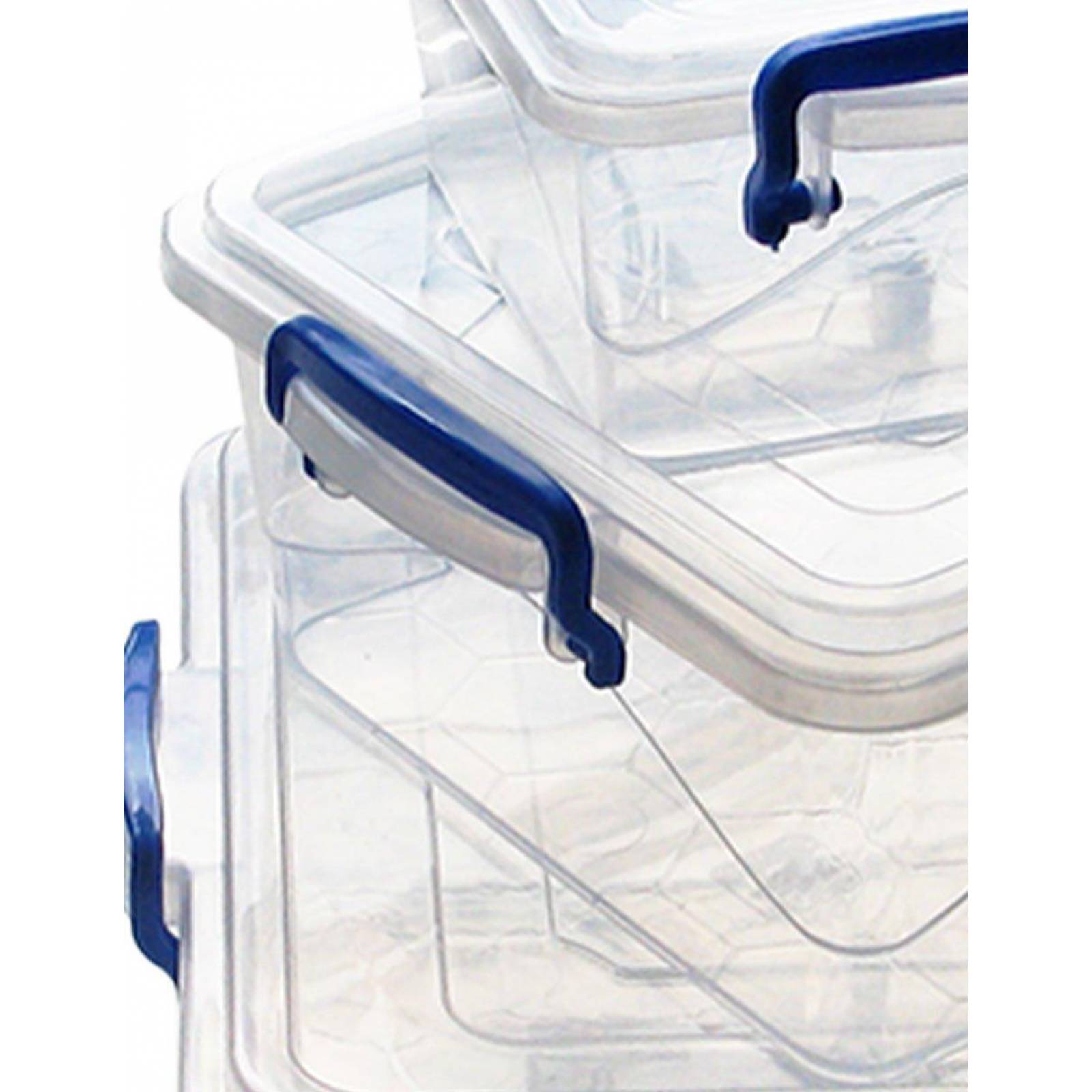 Set Topper Cuadrado Multicristal 3 Piezas Plasticos Alica 