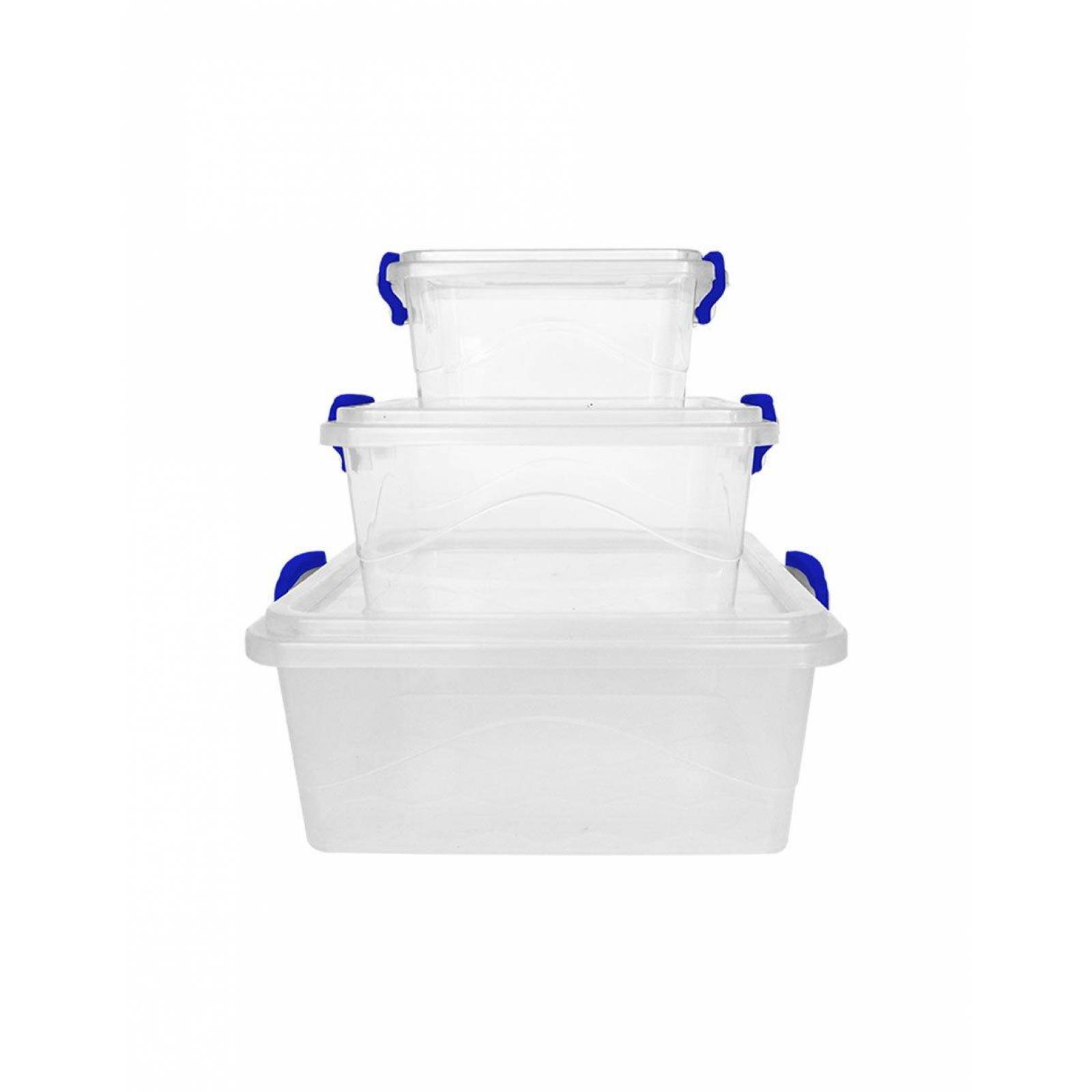 Set Topper Cuadrado Multicristal 3 Piezas Plasticos Alica 