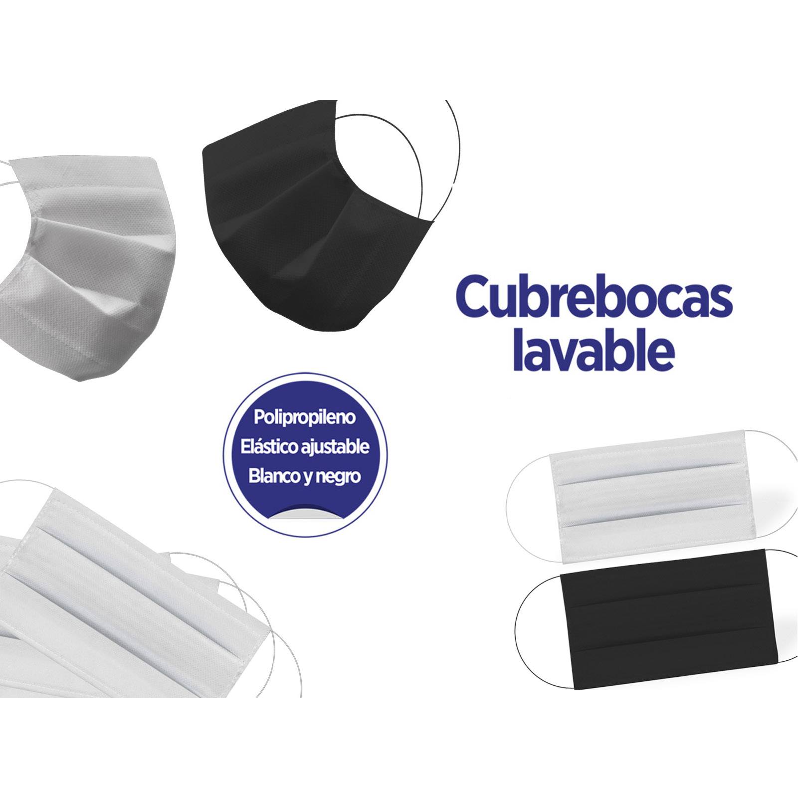 Cubrebocas-tapabocas lavables paquete con 10 pzs.