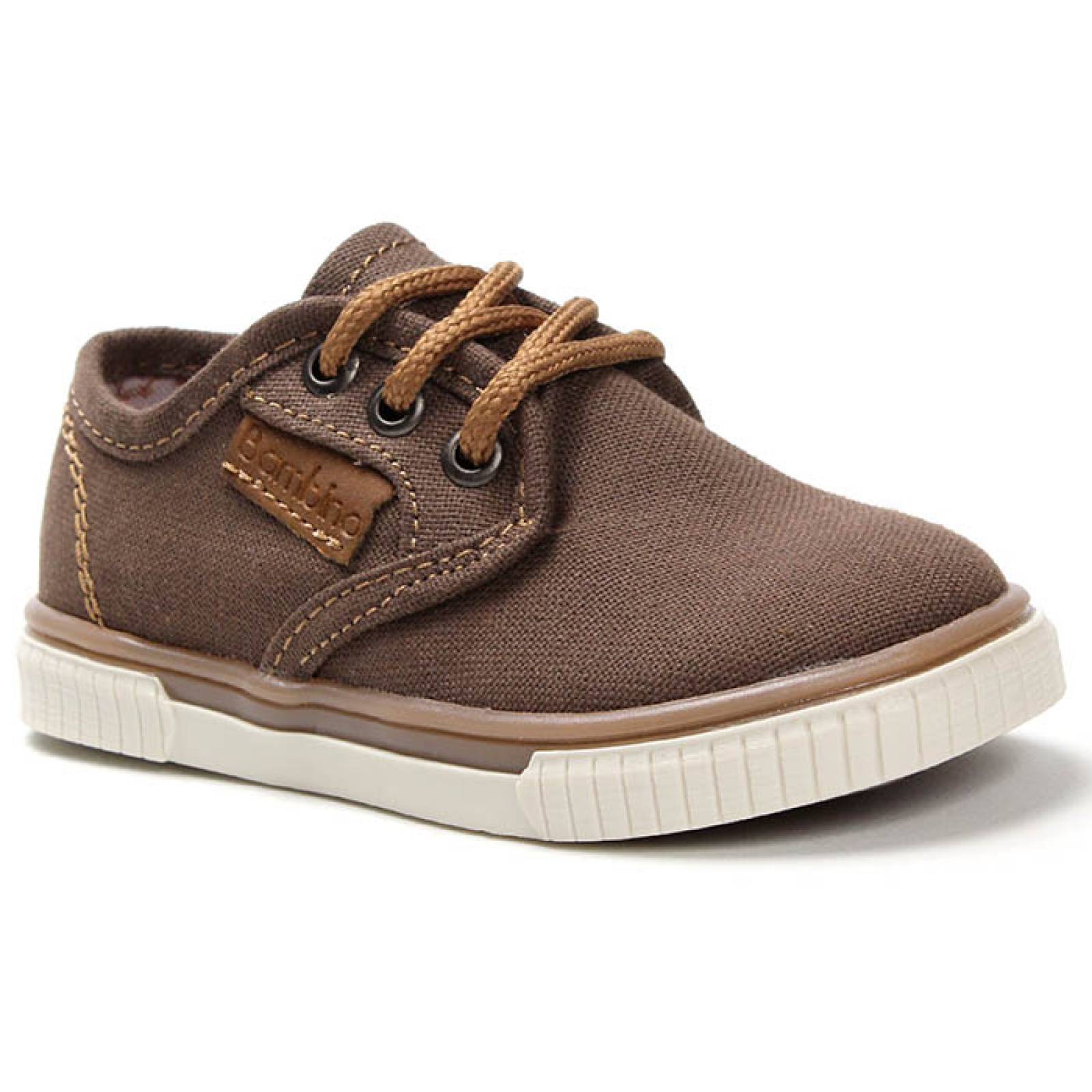 zapato casual para niño bambino ba3843-kak cafe lona