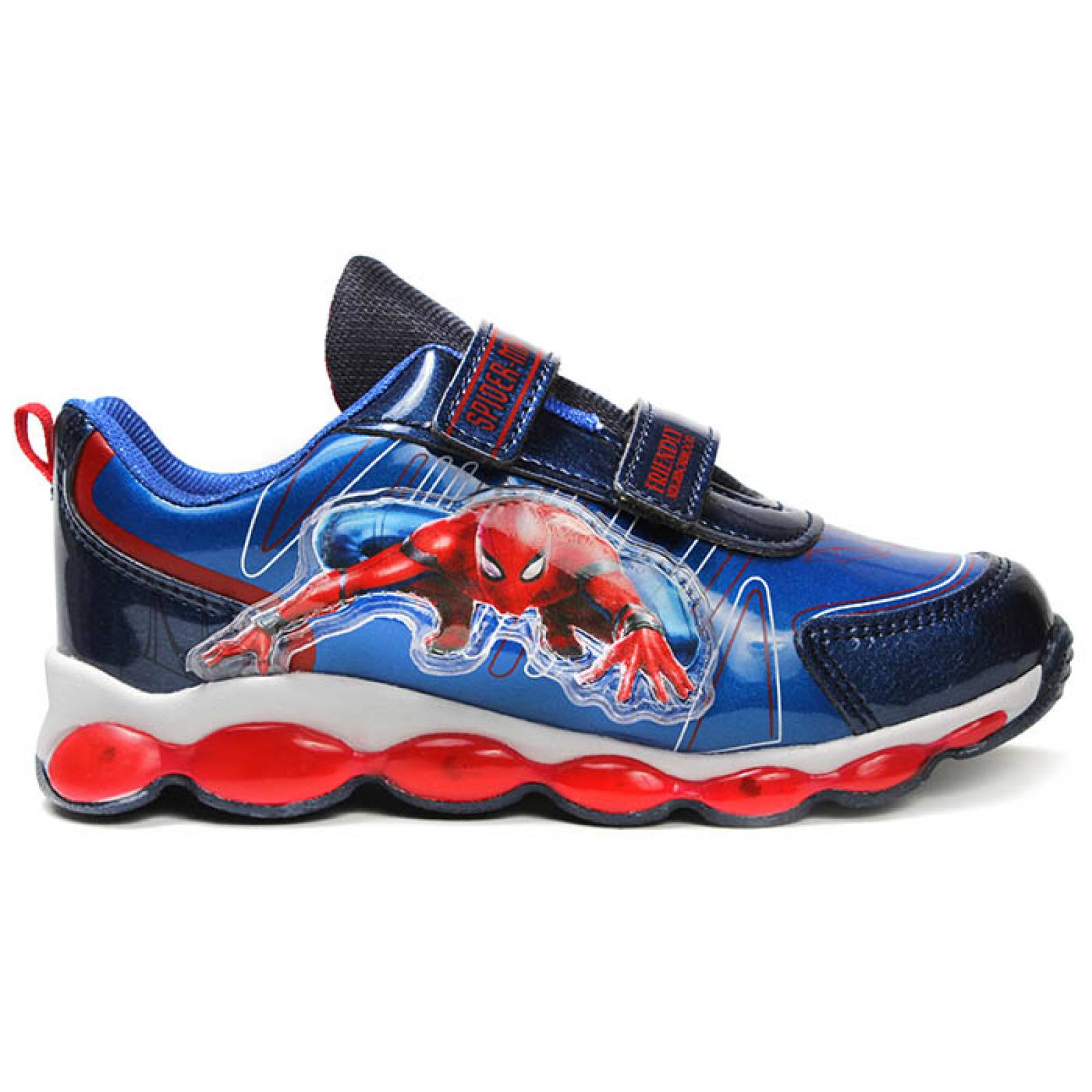 tenis para niño spiderman mrb-5018 azul