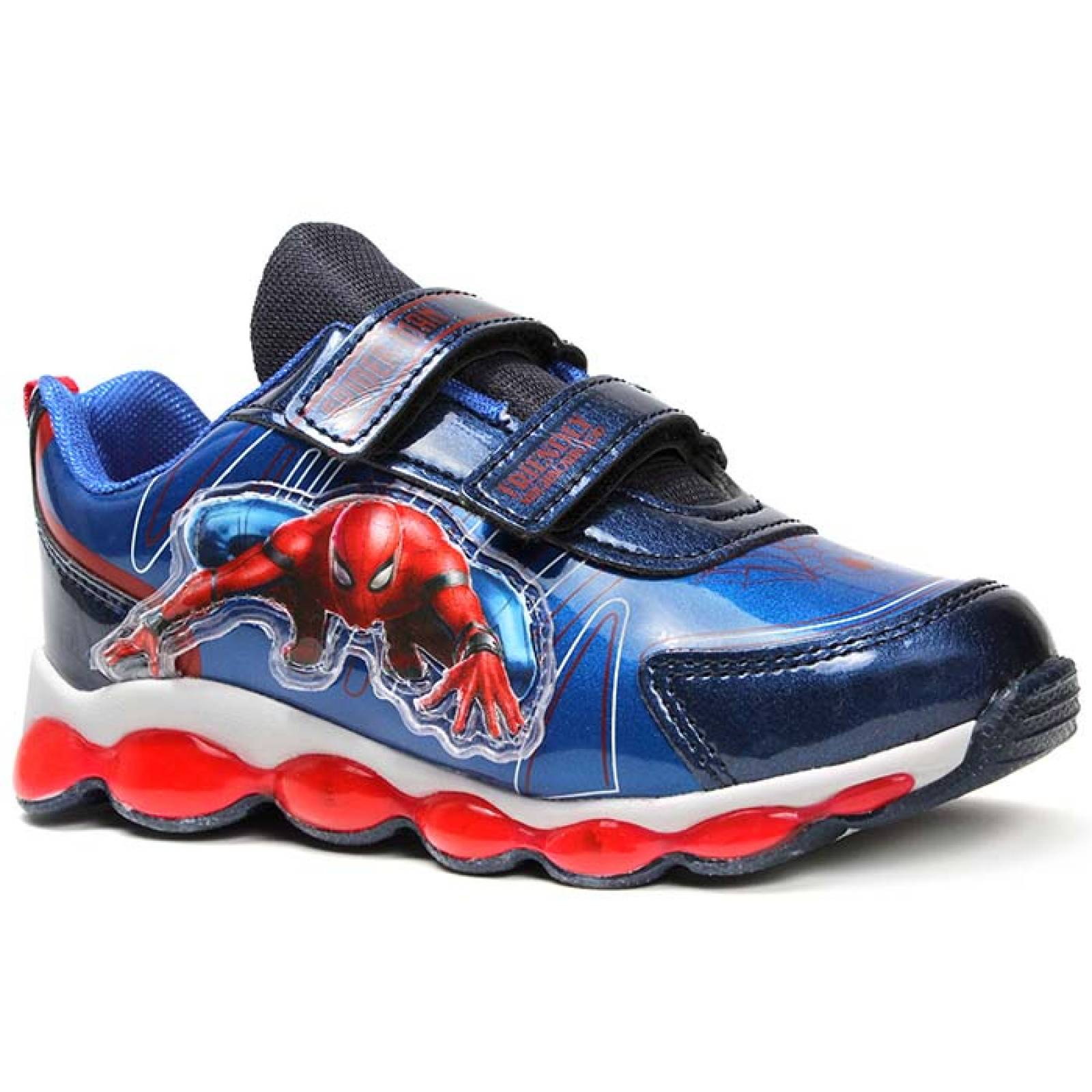 tenis para niño spiderman mrb-5018 azul