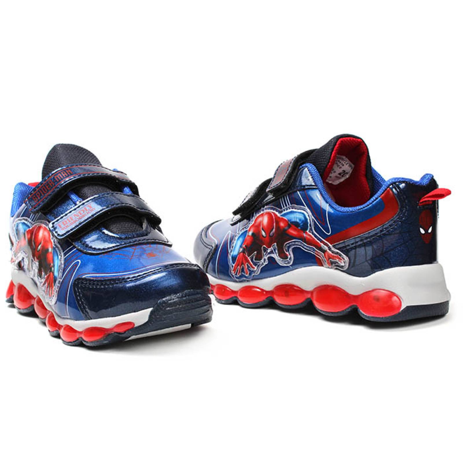 tenis para niño spiderman mrb-5018 azul