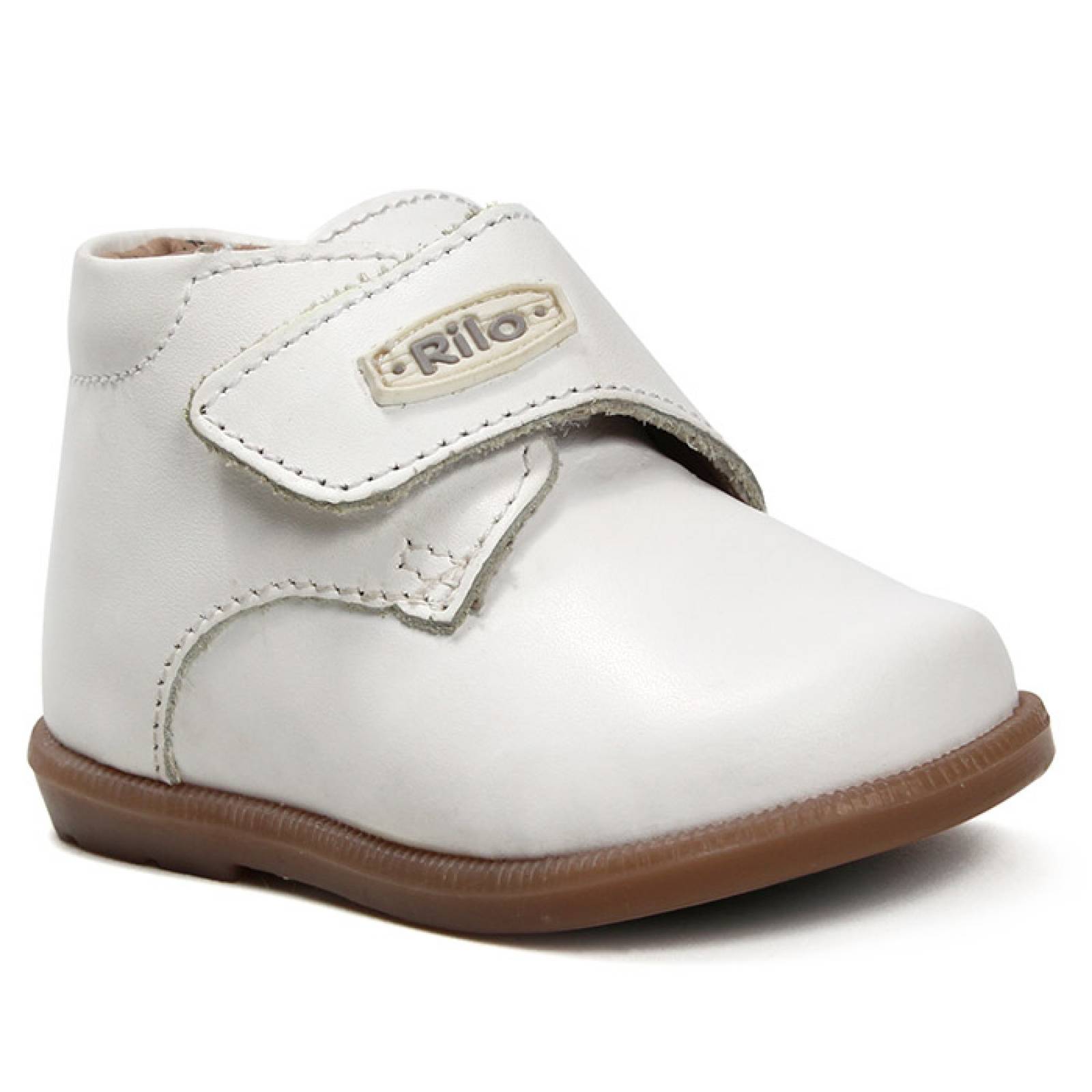 Zapato para niño/bebe Rilo 2953-100 en piel color blanco