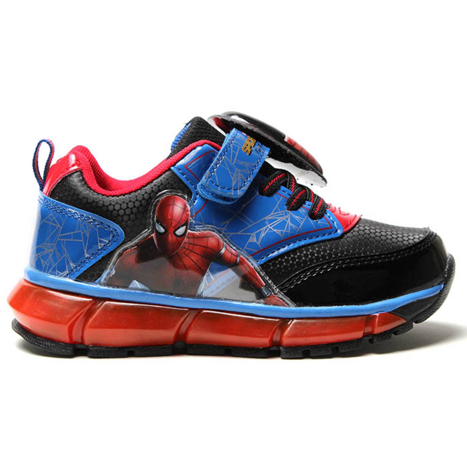 tenis casual para niño spiderman fk-63112az azul