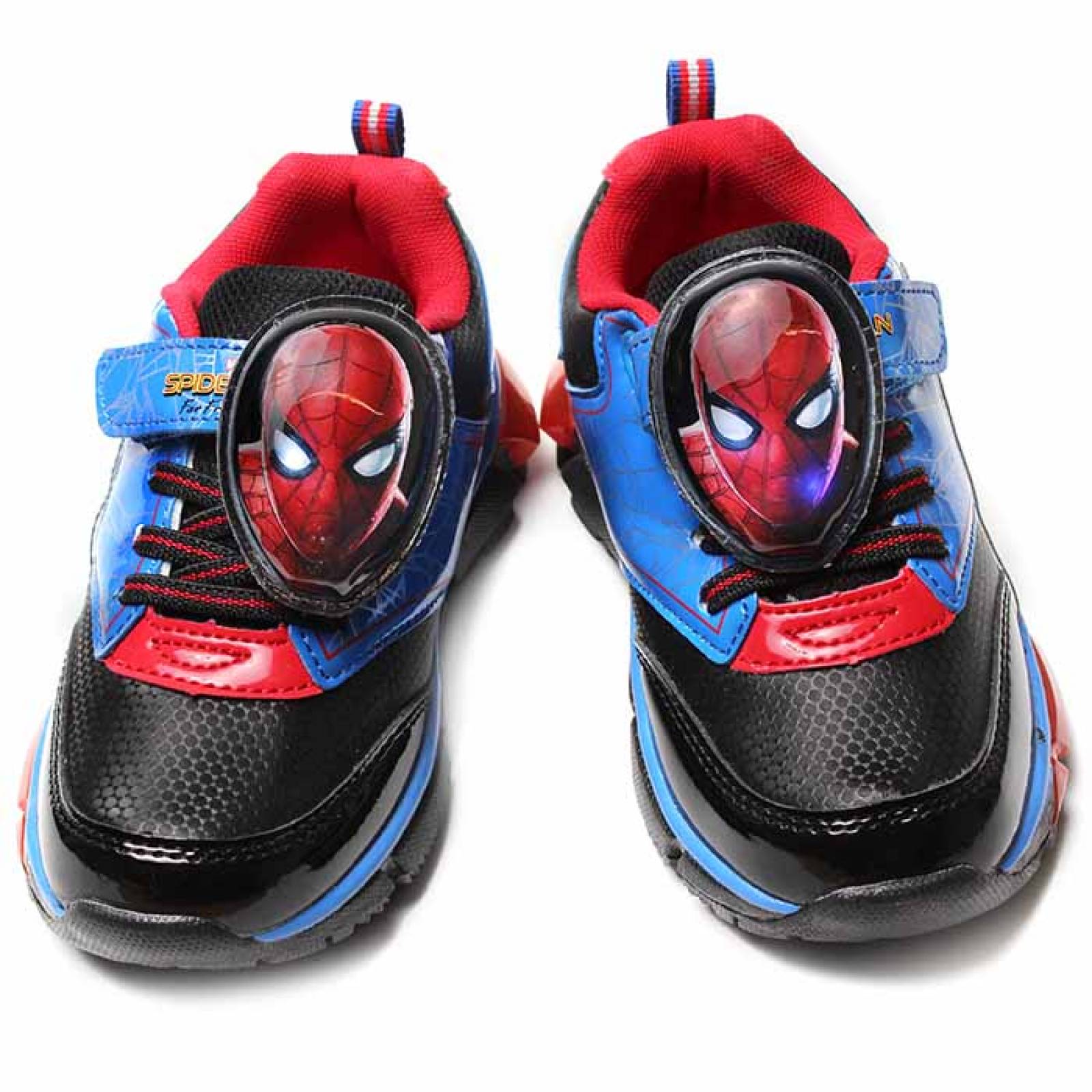 tenis casual para niño spiderman fk-63112az azul