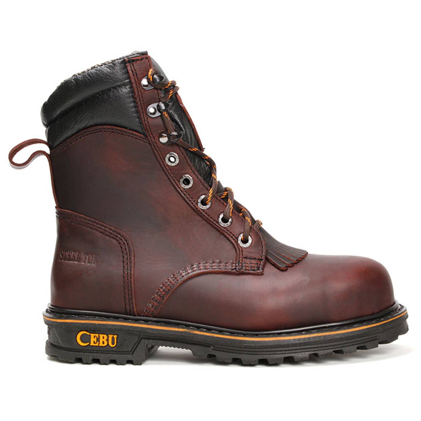 bota industrial para caballero cebu cb-atklcog cogñac piel