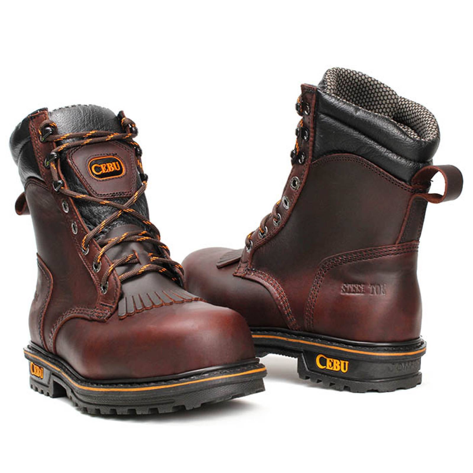 bota industrial para caballero cebu cb-atklcog cogñac piel