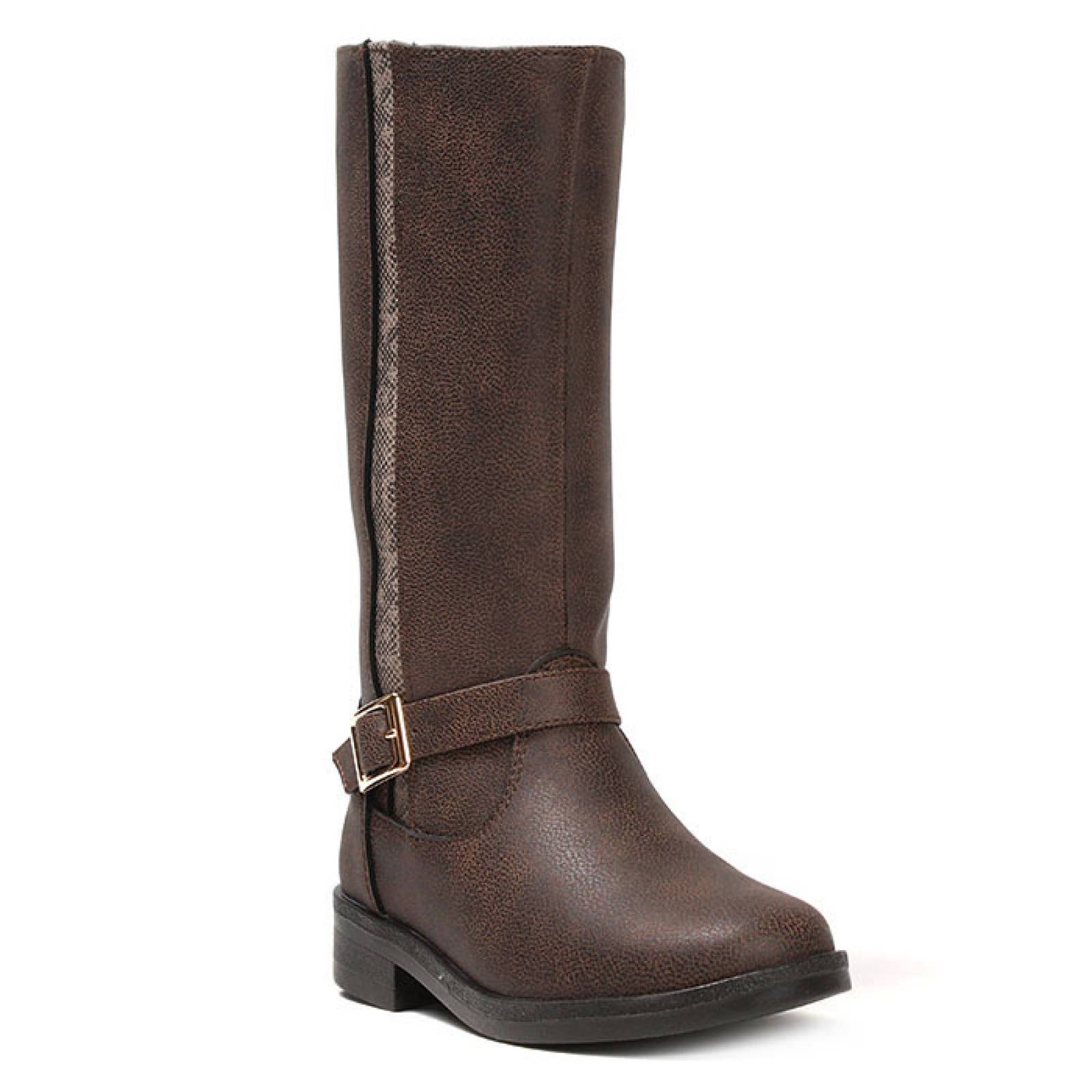 bota casual para niña tropicana t8-35082ca cafe