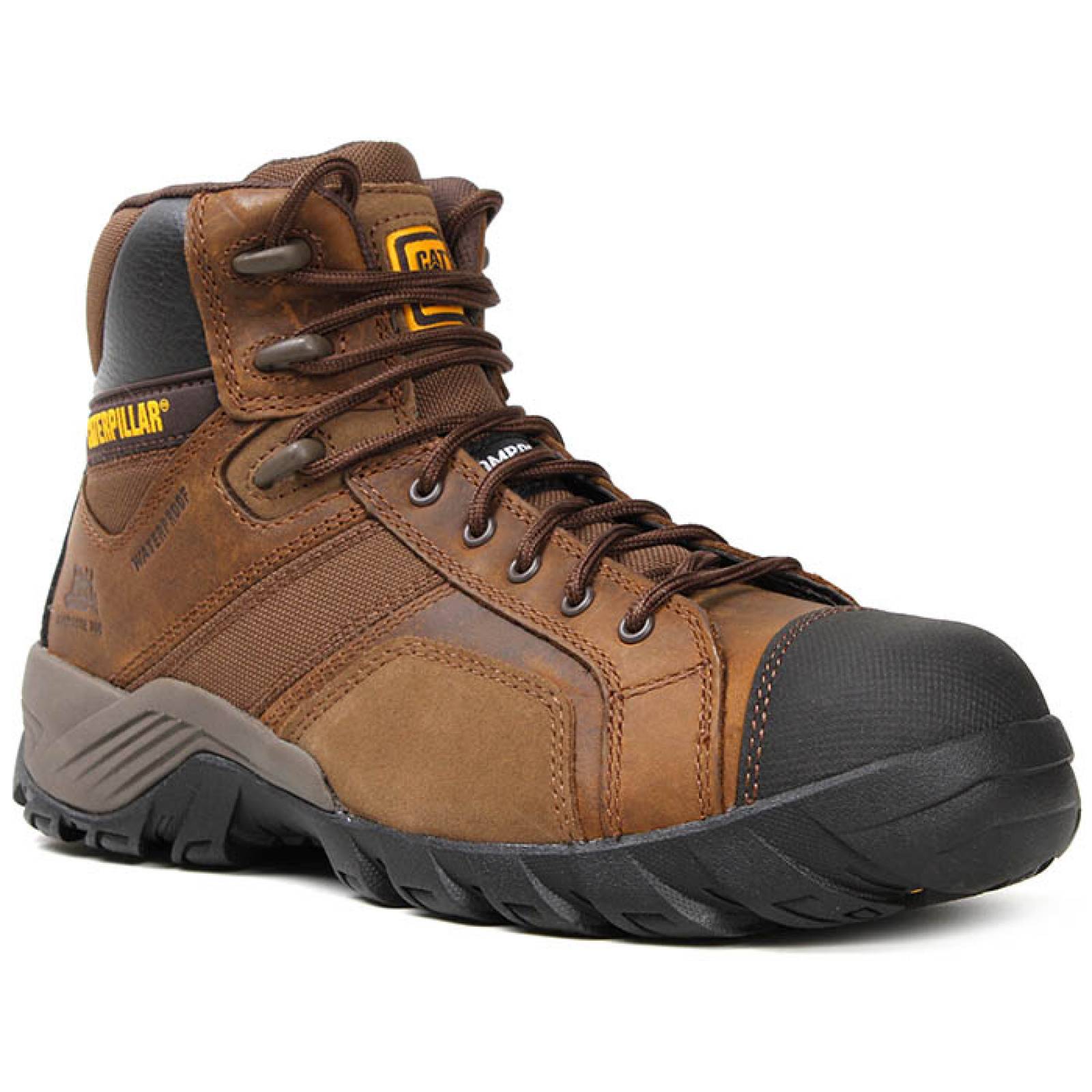 Bota industrial Caterpillar para caballero CA-90091C Cafe