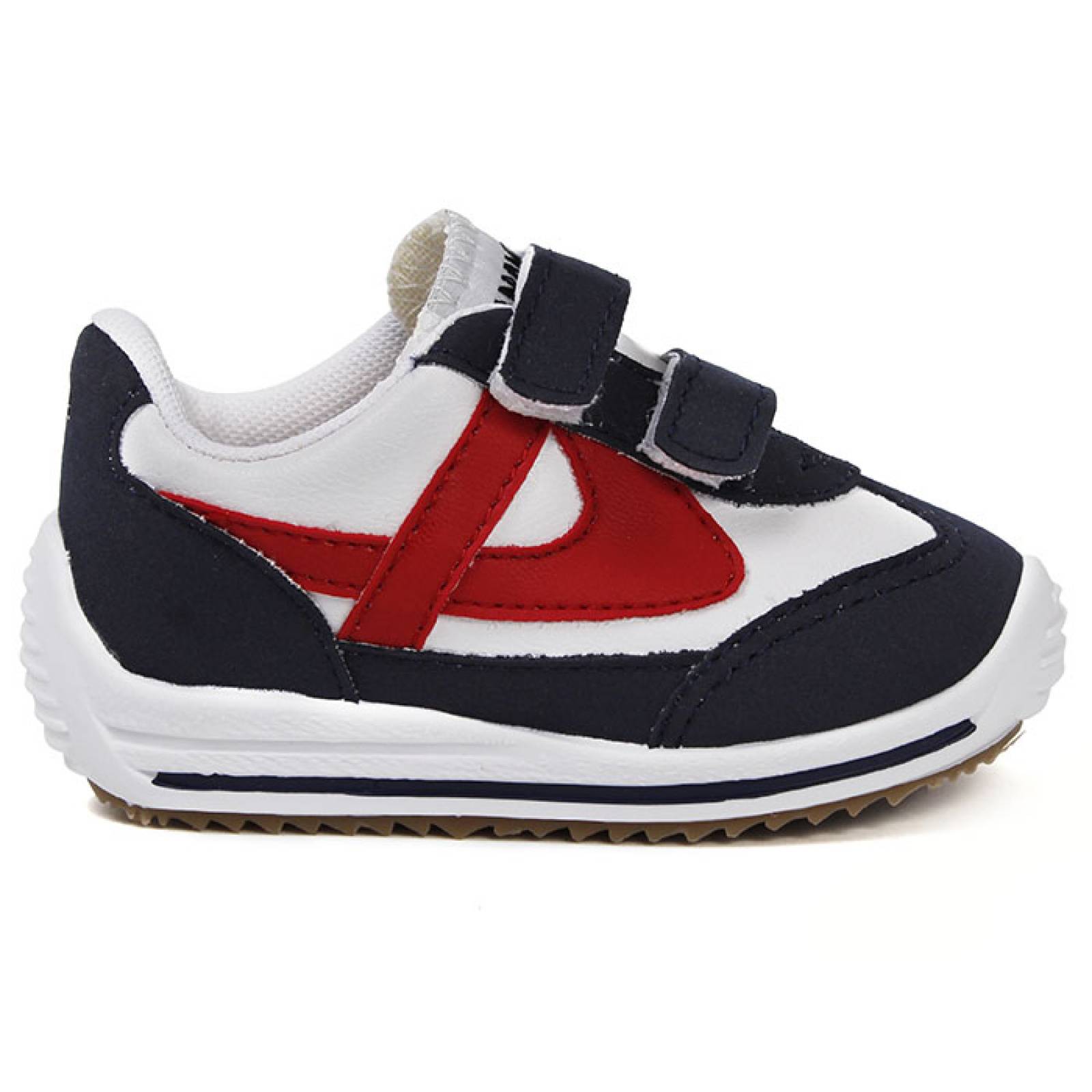 tenis para bebe panam 11289-0824 blanco azul rojo
