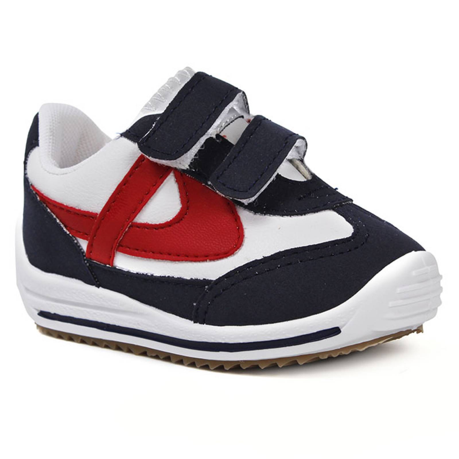 tenis para bebe panam 11289-0824 blanco azul rojo