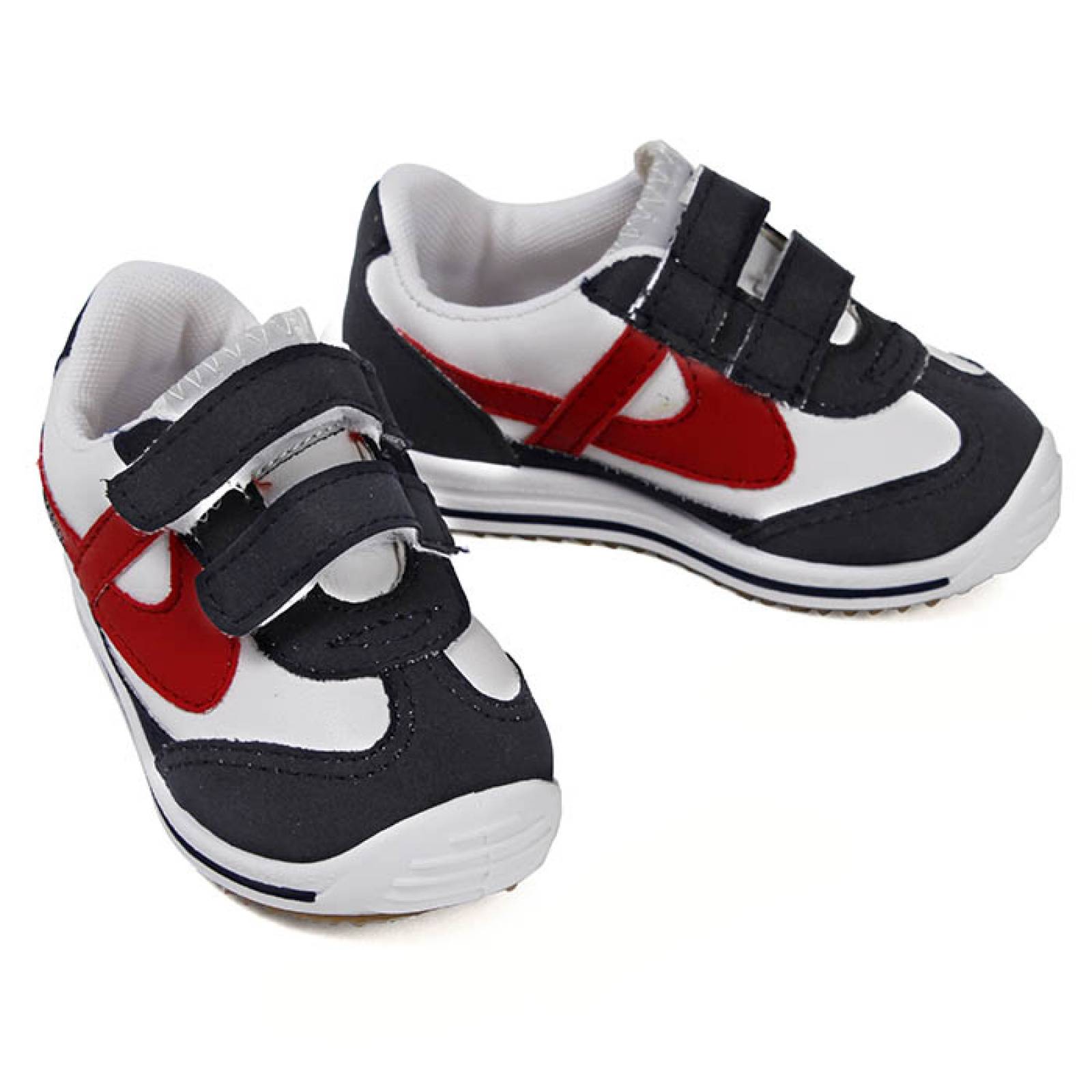 tenis para bebe panam 11289-0824 blanco azul rojo
