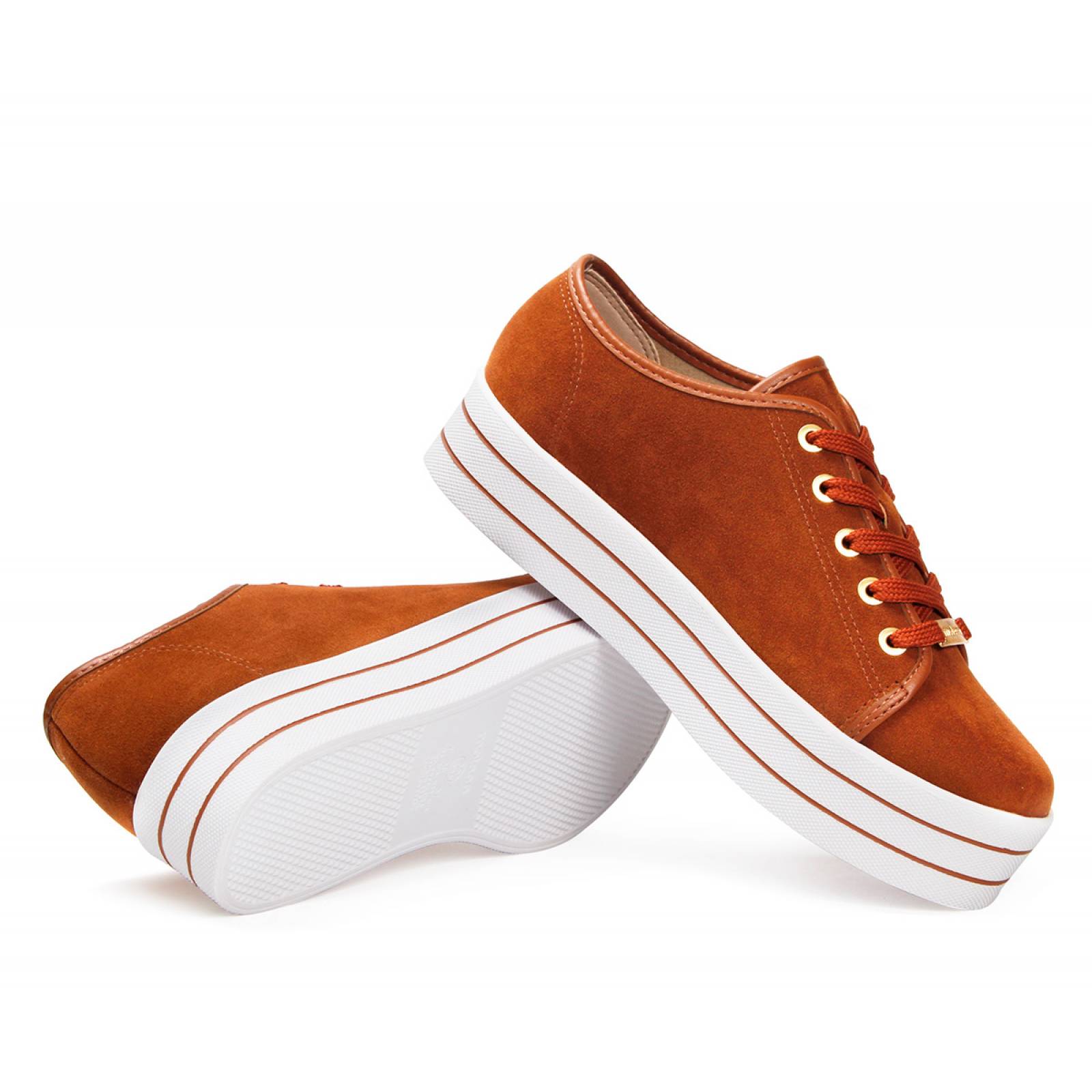 Tenis casual para dama Moleca LS-5618CAM camel