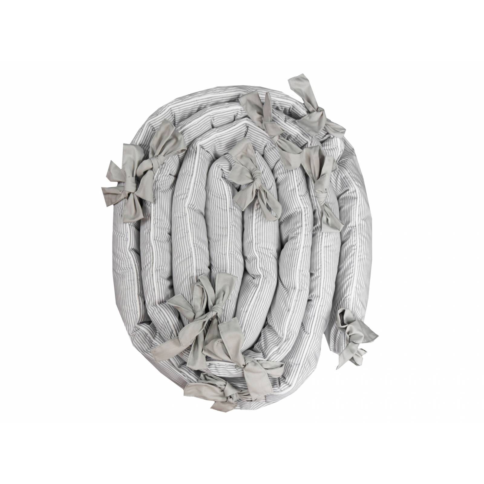 Bumper Protector para cuna Cary bebe Grey Patch 4 metros