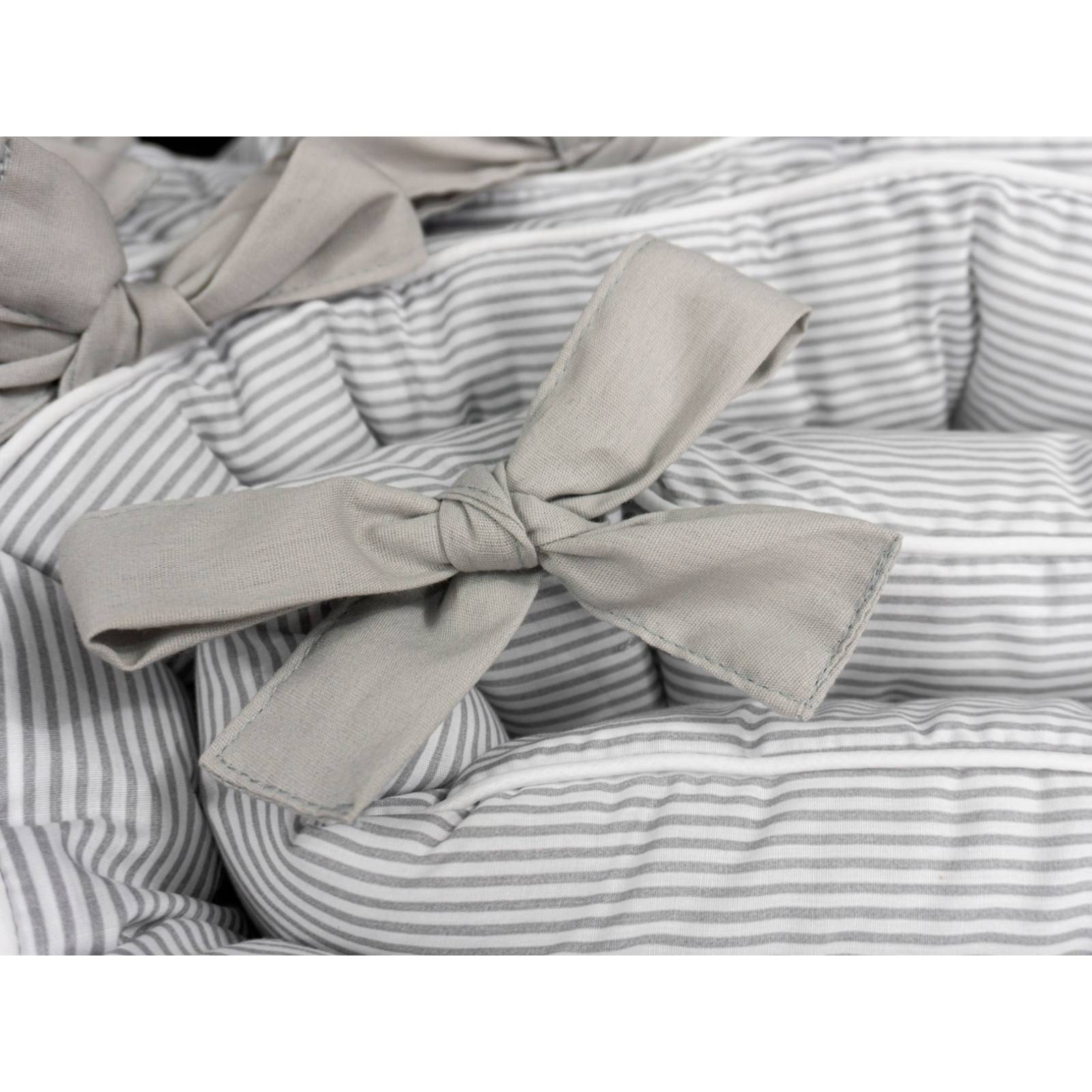 Bumper Protector para cuna Cary bebe Grey Patch 4 metros