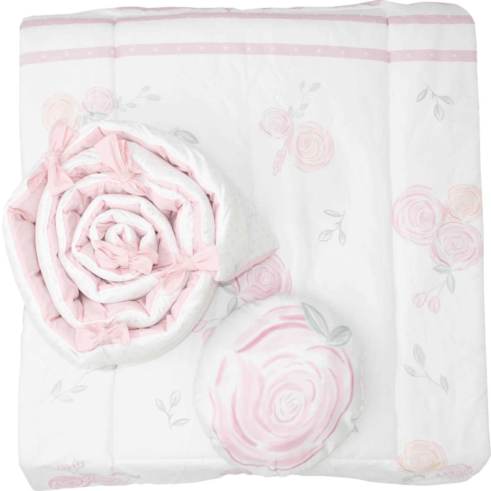 Juego de Edredon para Cuna Cary Rose 70X130 cm, Rosa