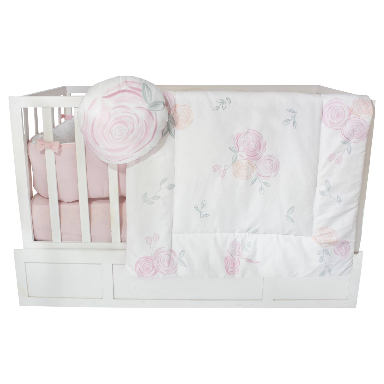 Juego de Edredon para Cuna Cary Rose 70X130 cm, Rosa