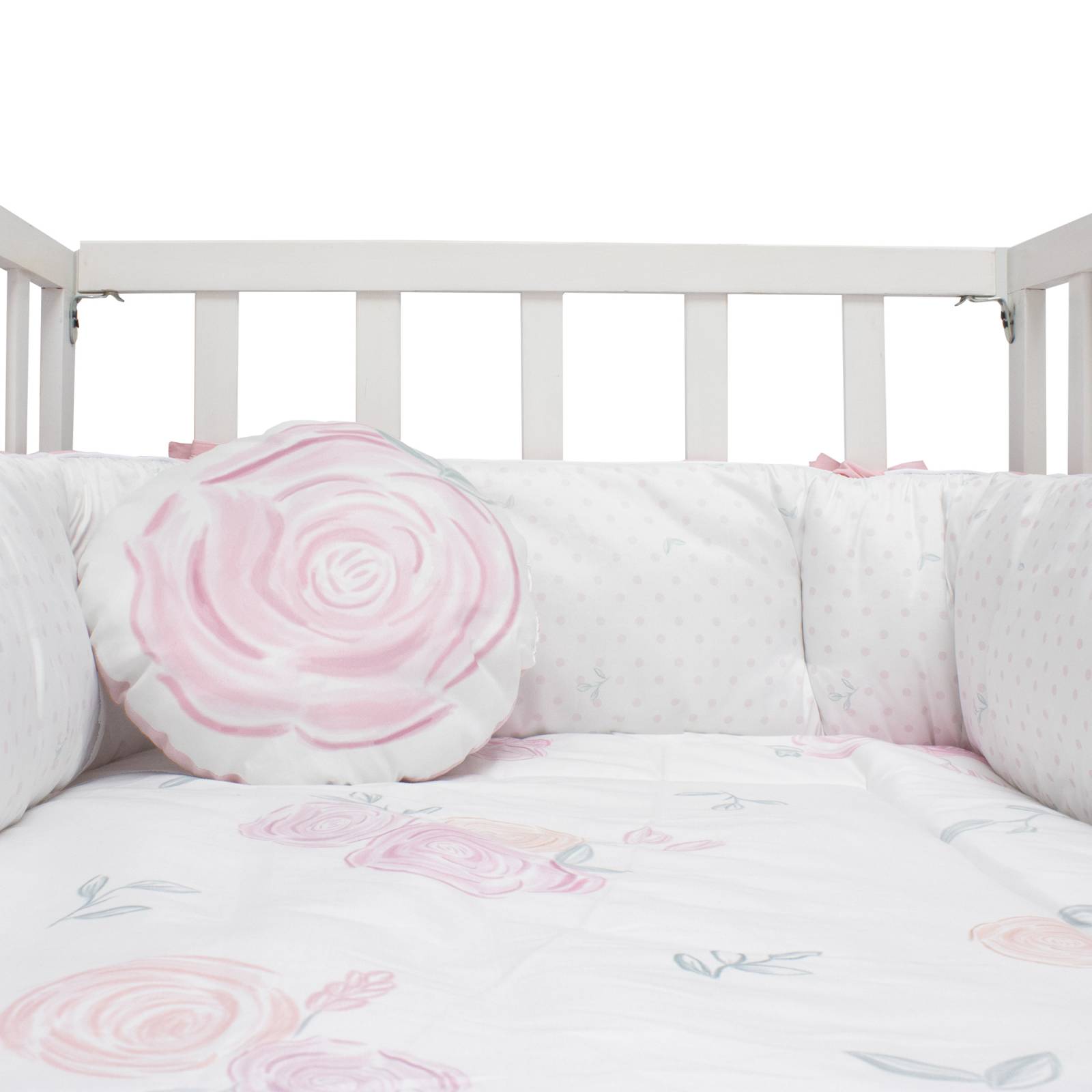 Juego de Edredon para Cuna Cary Rose 70X130 cm, Rosa