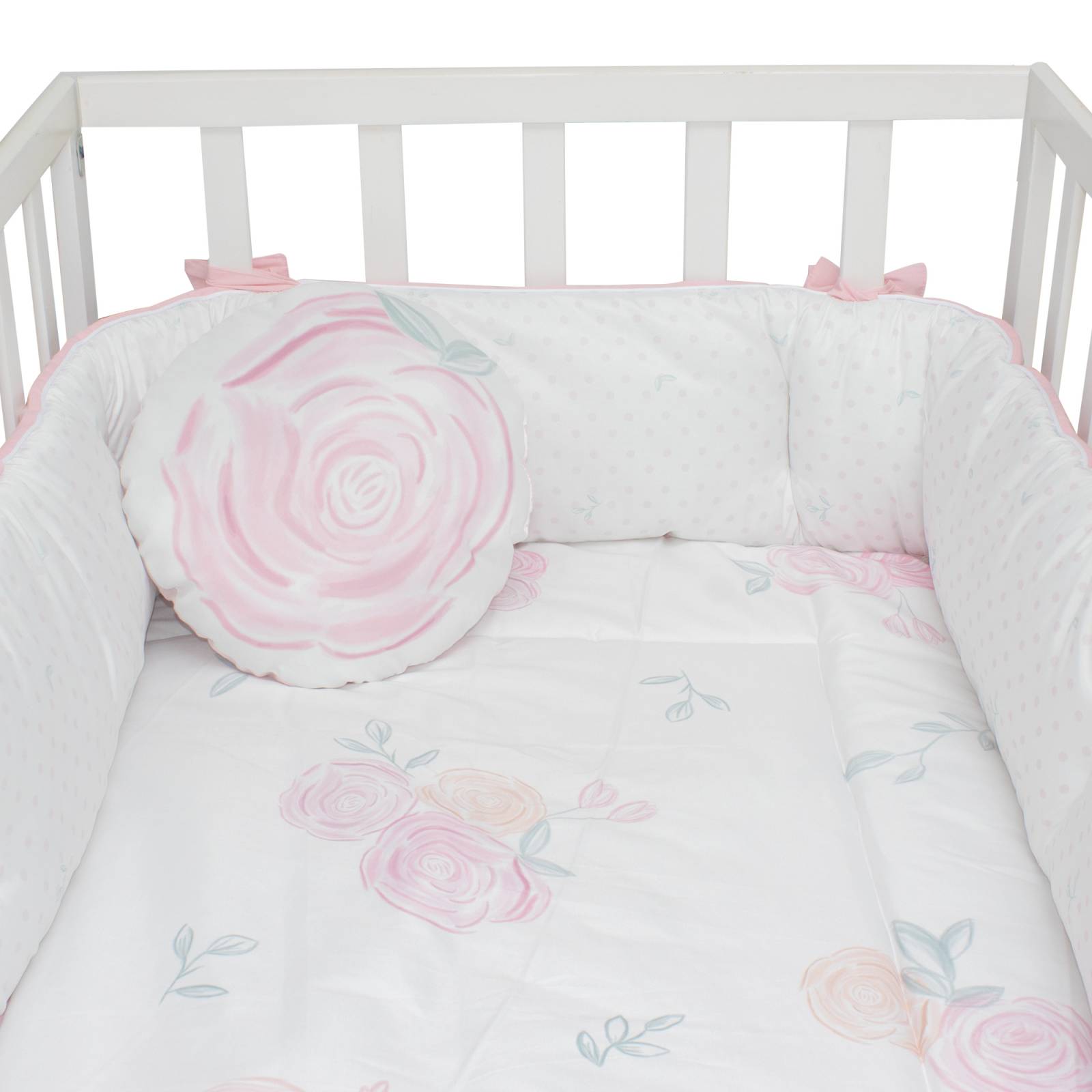 Juego de Edredon para Cuna Cary Rose 70X130 cm, Rosa