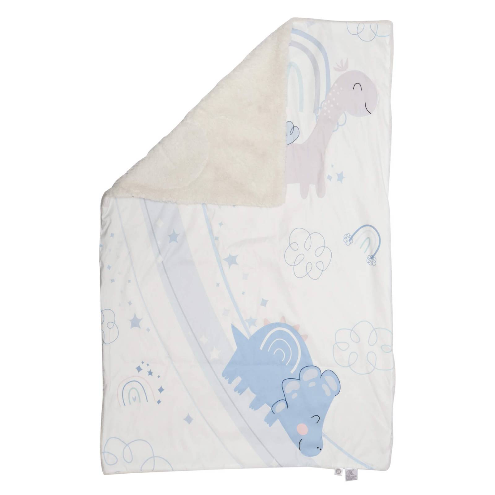 Cobija Cary Abstract Dinos 70x100 cm, Blanco