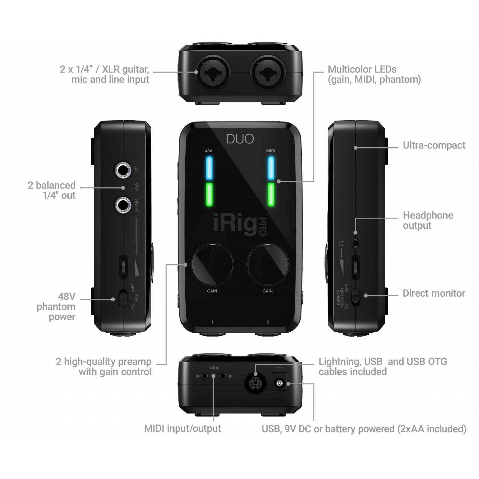 IK MULTIMEDIA Interfaz audio    IRIG PRO DUO