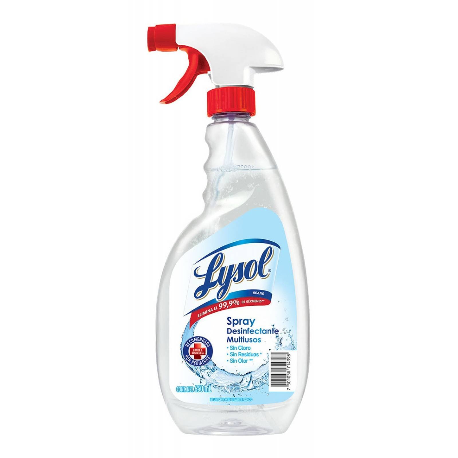 Lysol® Desinfectante Multiusos Spray 650ml Elimina El 99.9%