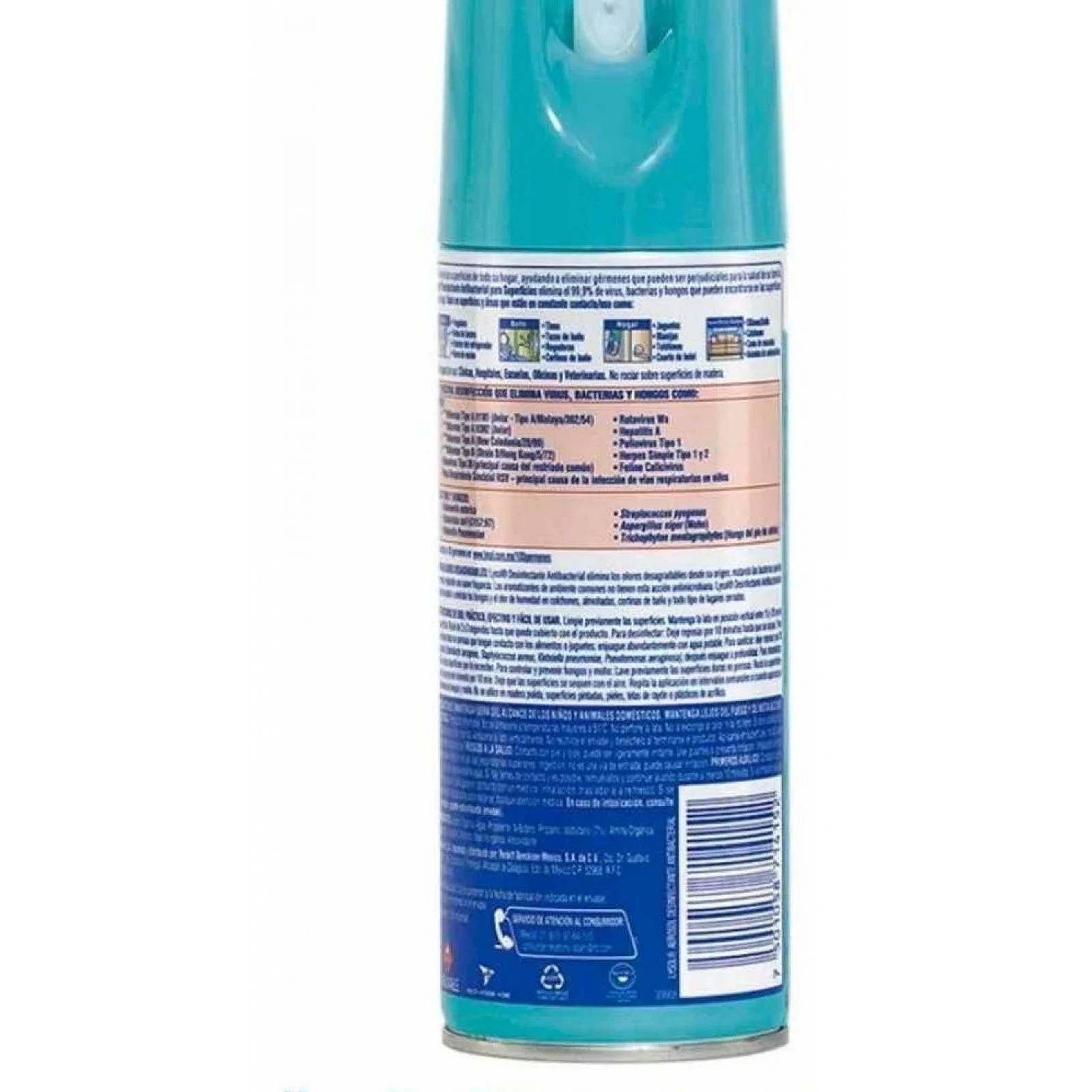 Spray Desinfectante Antibacterial Lysol Babys Room 354g X 2