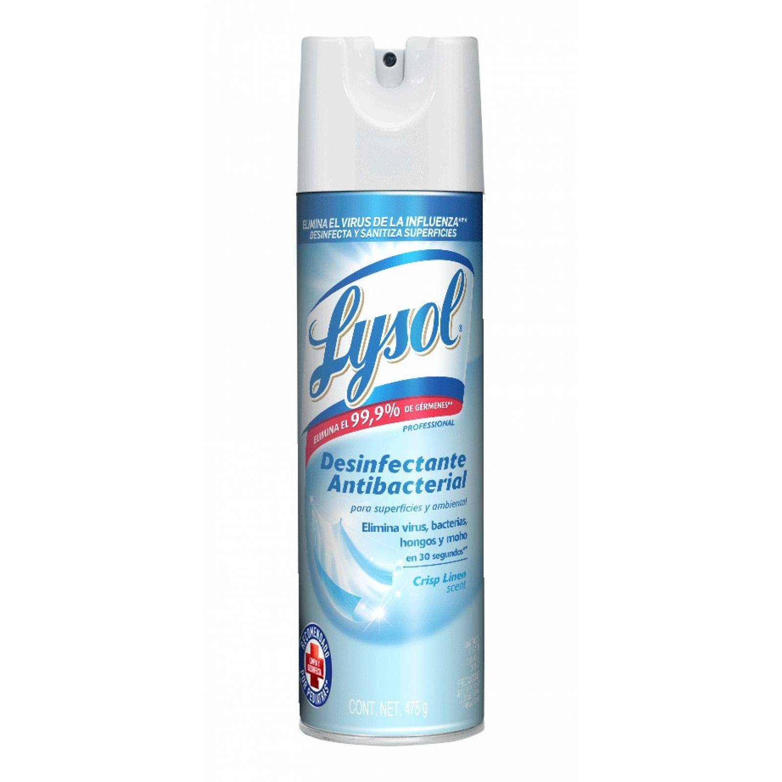 Spray Desinfectante Antibacterial Lysol Crisp Linen 475g X2