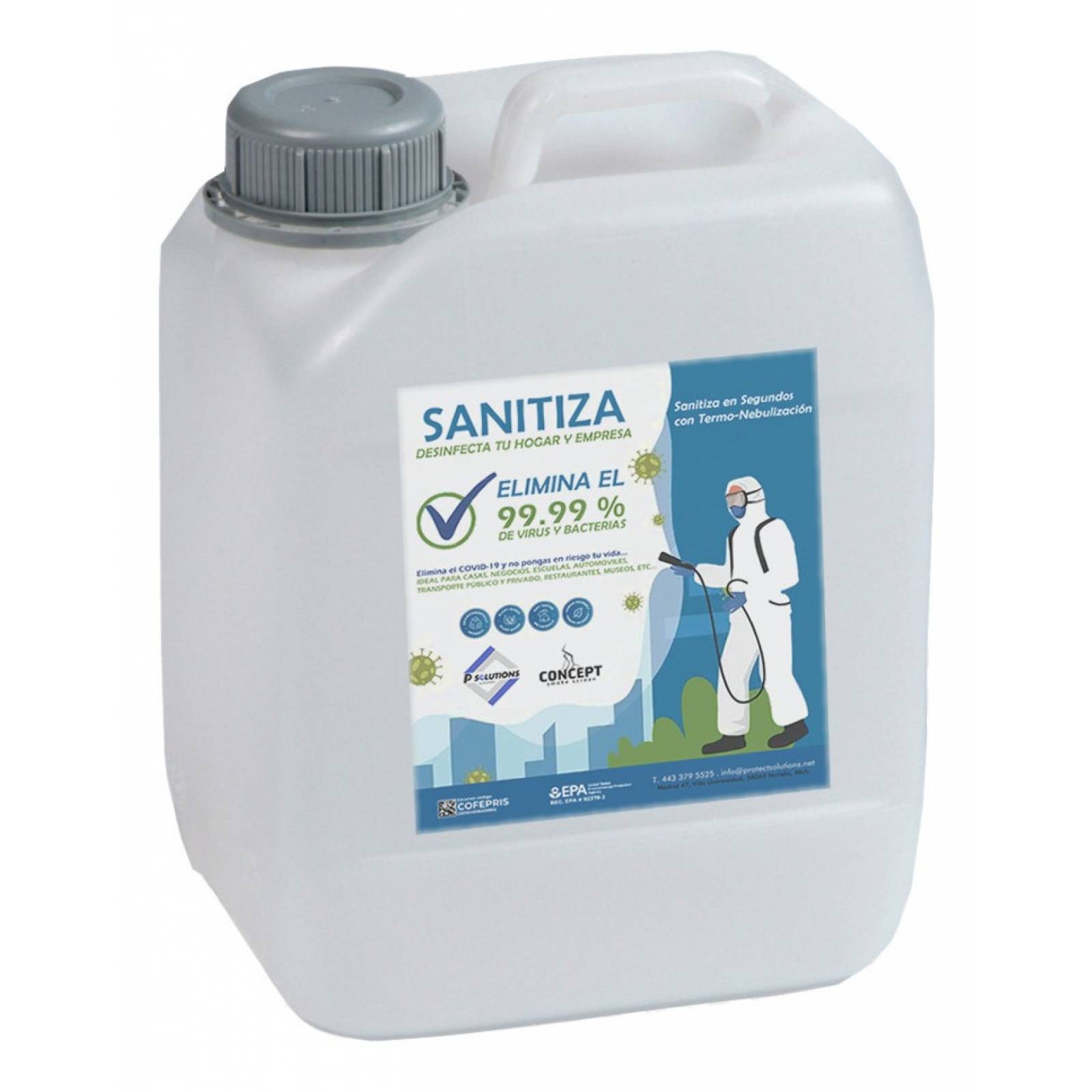 Sanitizante Sales Cuaternarias de Amonio Biodegradable 4 L