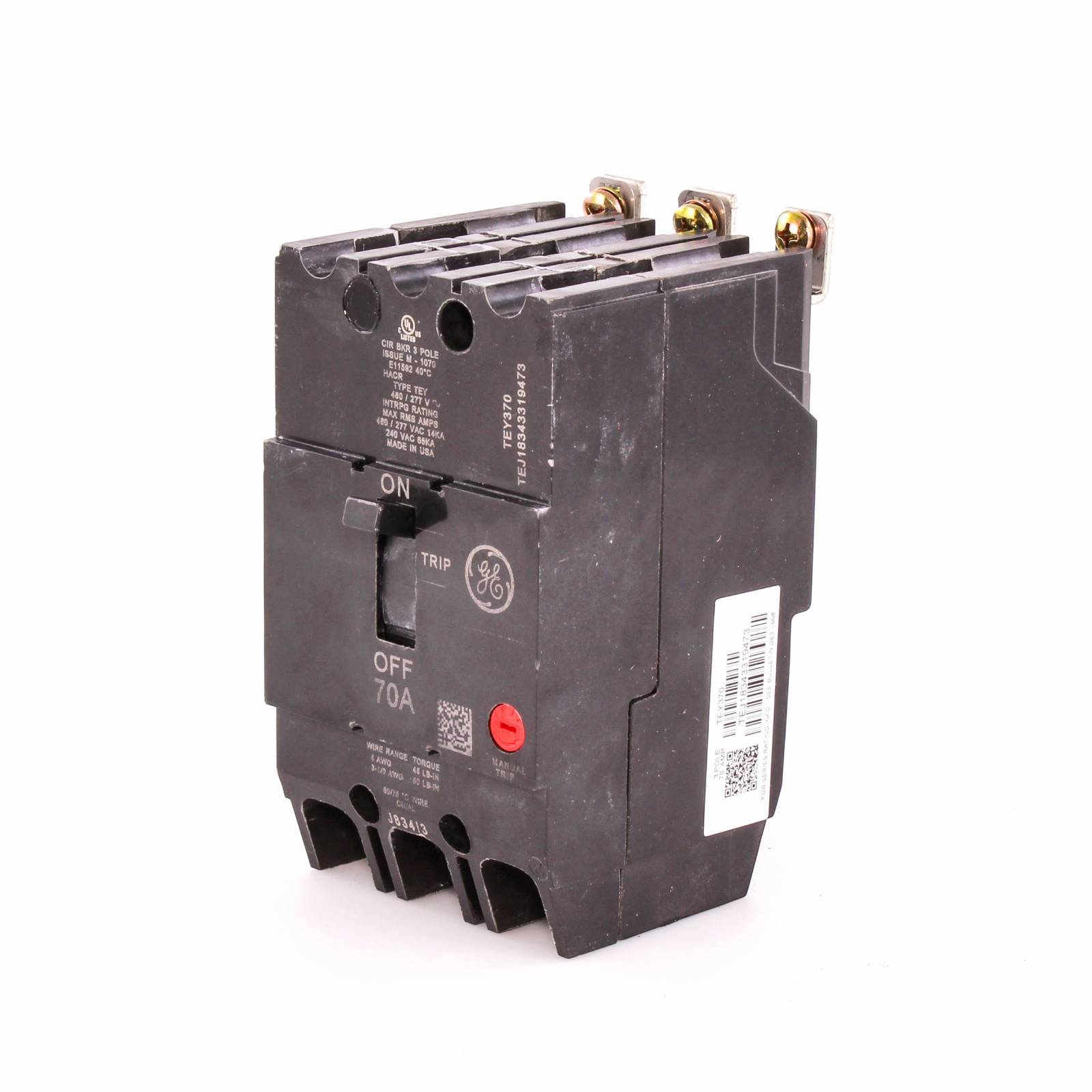 Ge Tey370 Interruptor T Atornillable 3p 70a 4