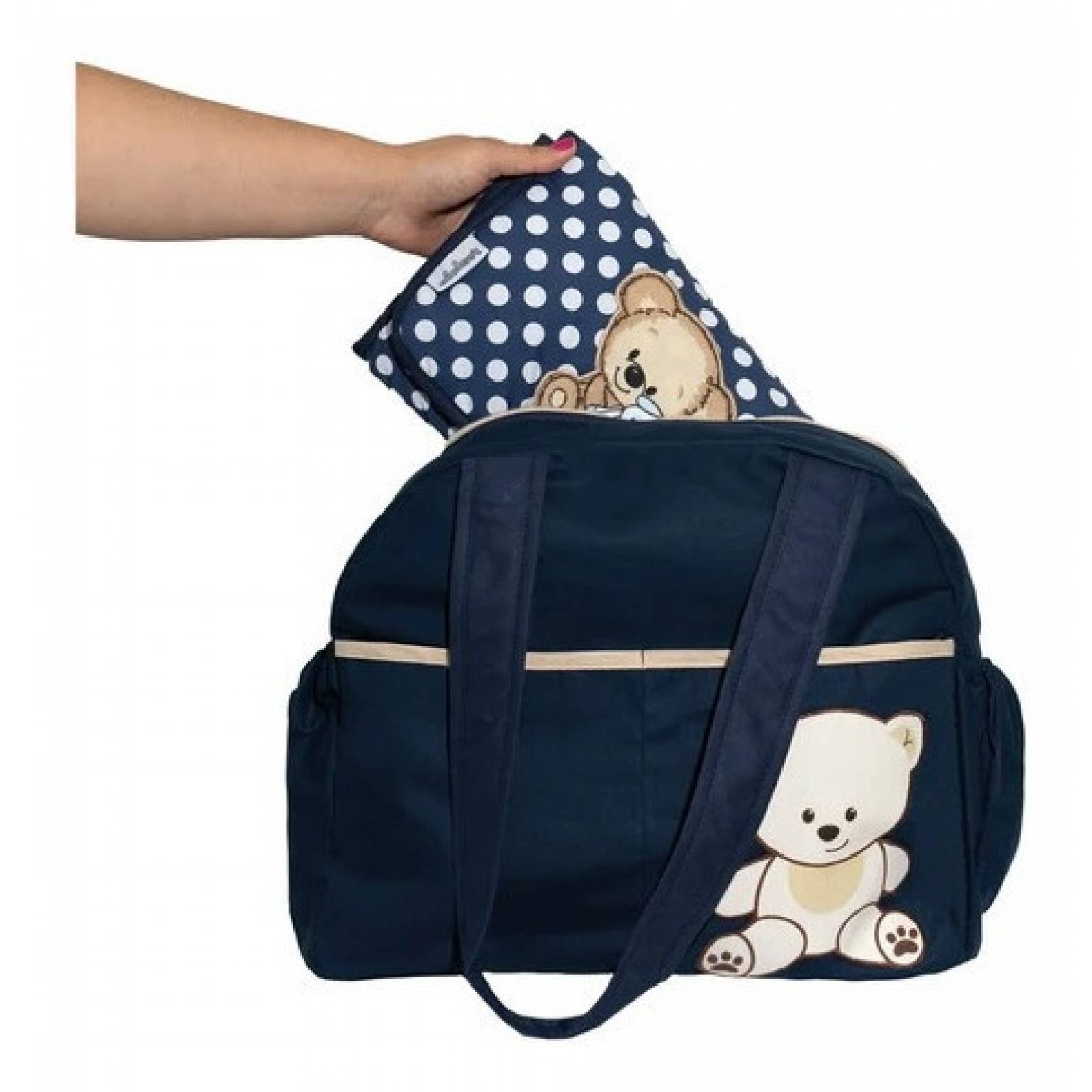 Pañalera backpack y bolsa Baby blue