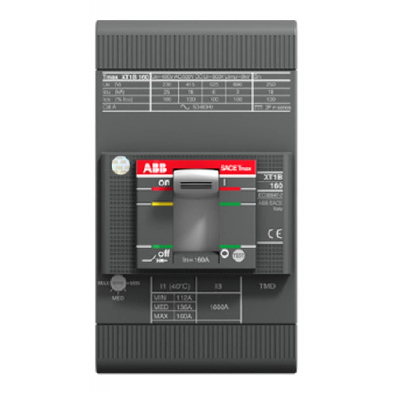 ABB 1SDA068059R1 TMAX XT3N DE 250 AMP 3 POLOS