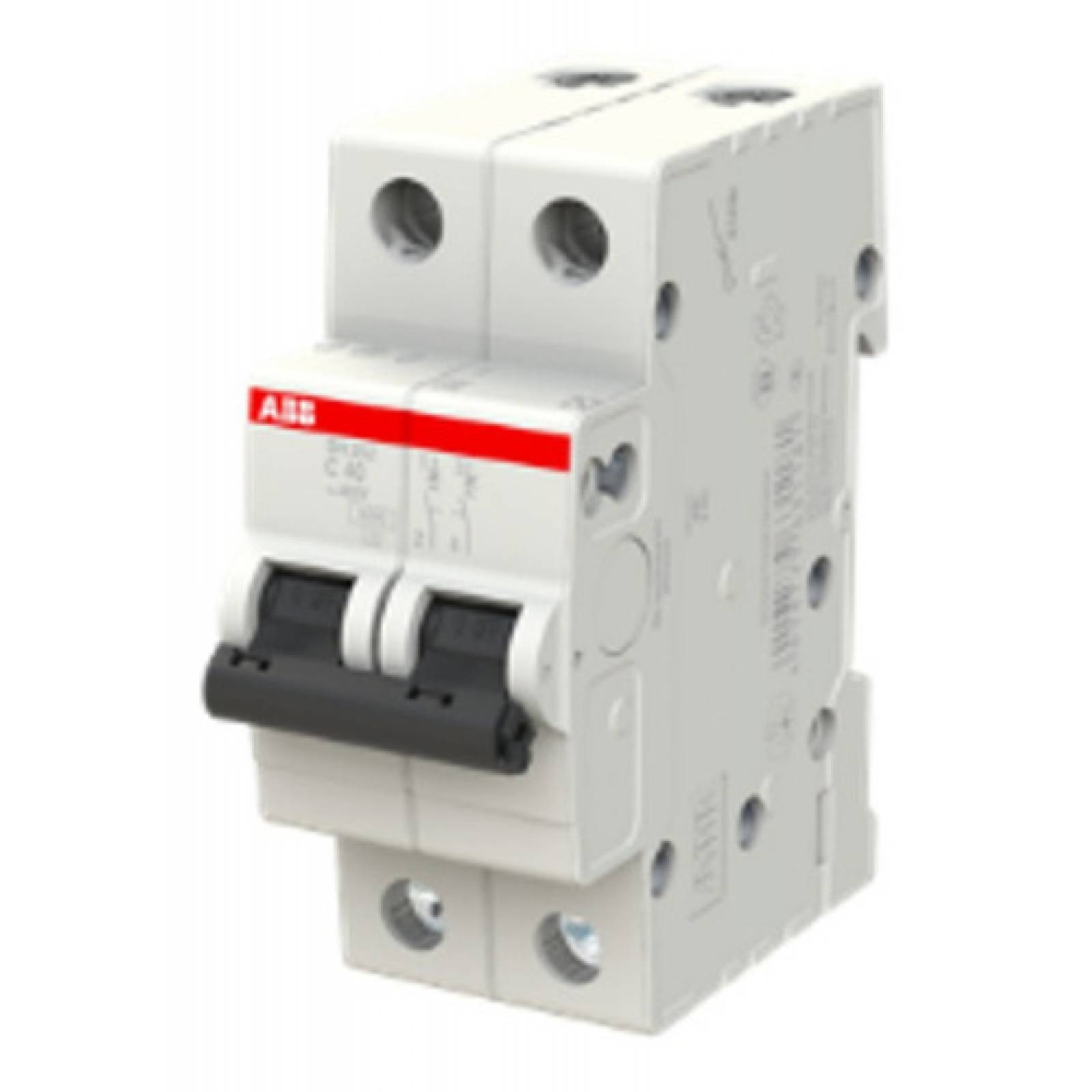 2 x ABB 2CDS212001R0404 SH202-C40 Interruptor 2P 40 A