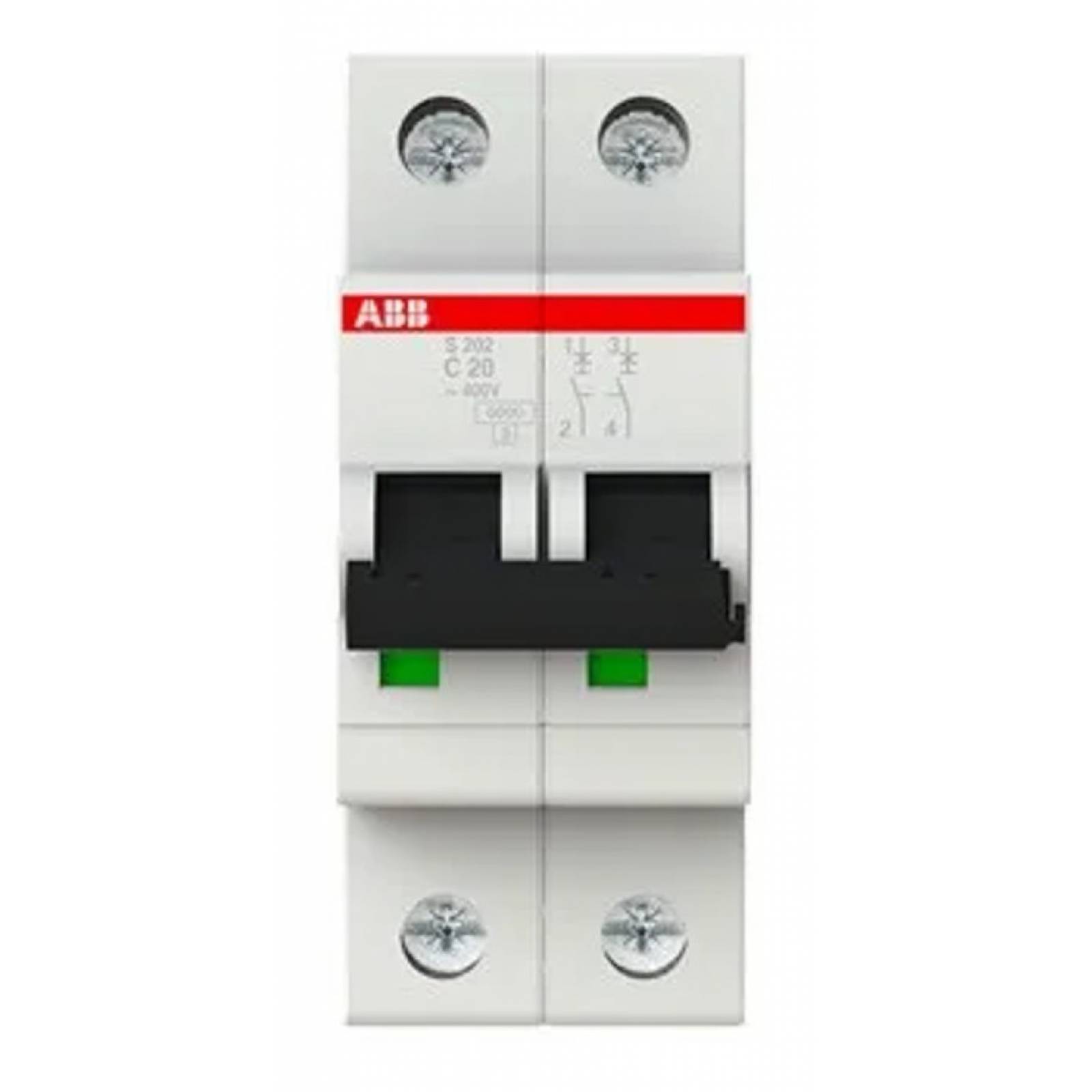 ABB 2CDS252001R0104 S202-C10 Interruptor 2P 10A