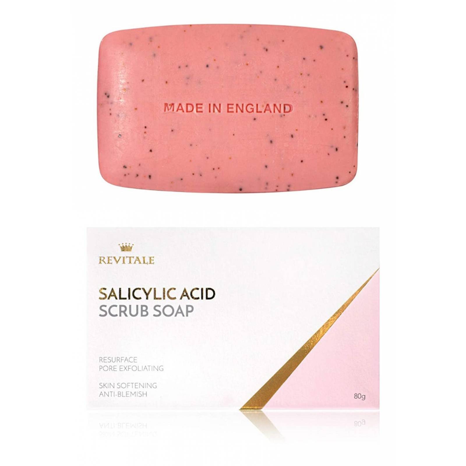 Jabón Exfoliante De Ácido Salicílico Exfoliante Antiacné 80g