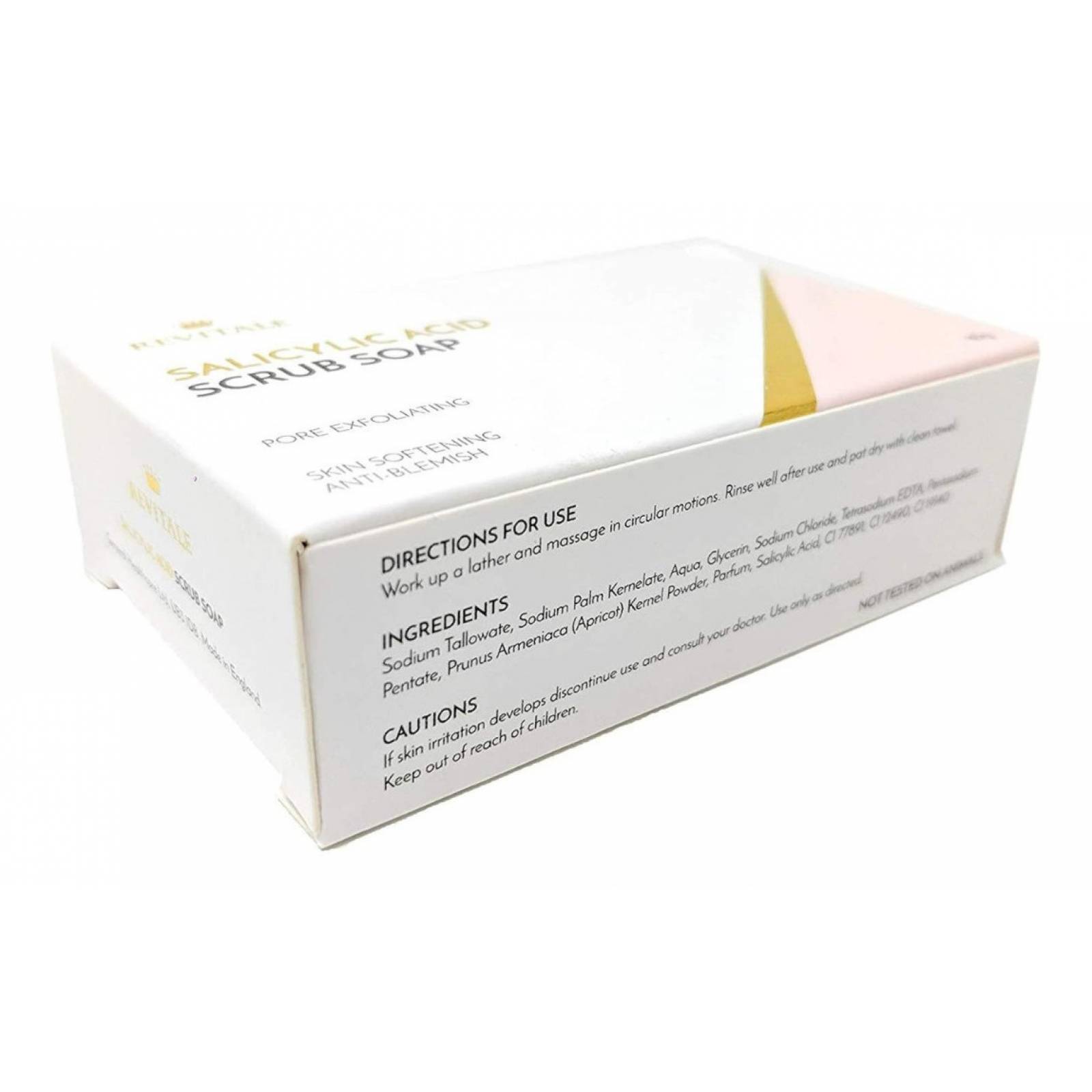 Jabón Exfoliante De Ácido Salicílico Exfoliante Antiacné 80g