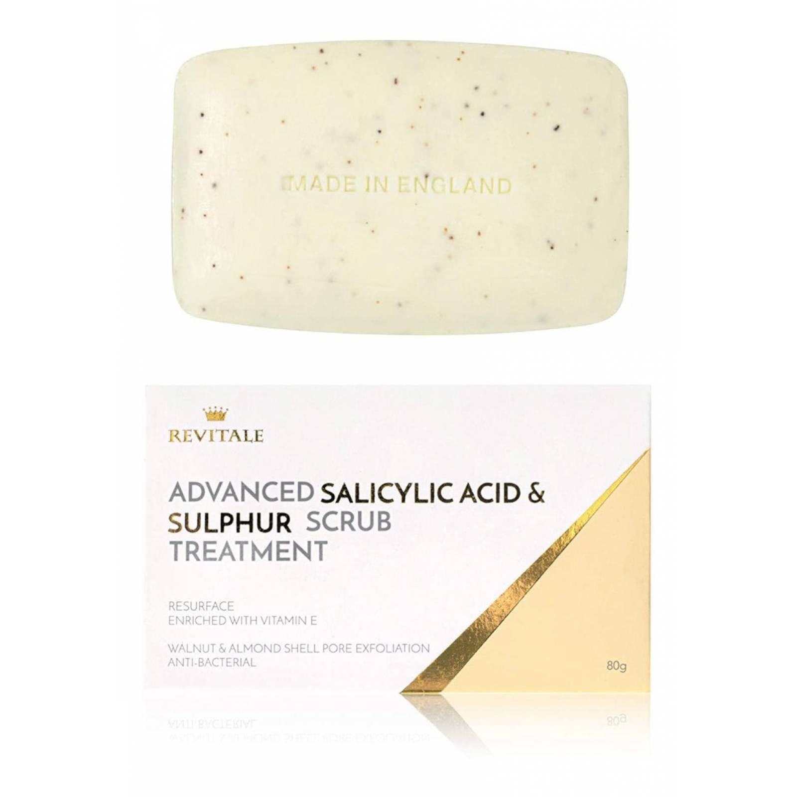 Jabón Exfoliante De Ácido Salicílico Exfoliante Antiacné 80g