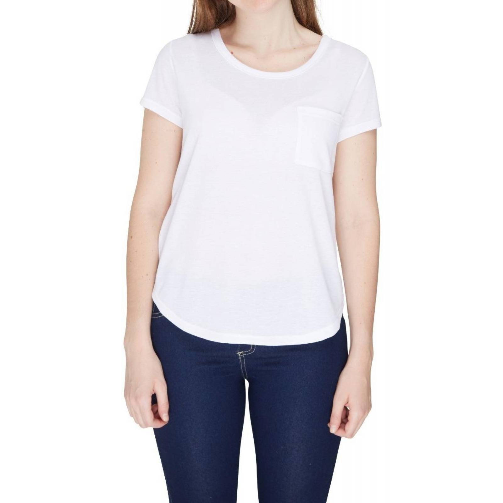 Playera blanca best sale basica mujer