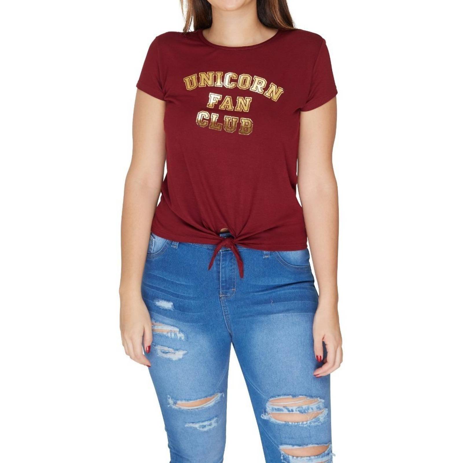 Playera De Mujer American Wear Unicornio Fan Moda Cool 