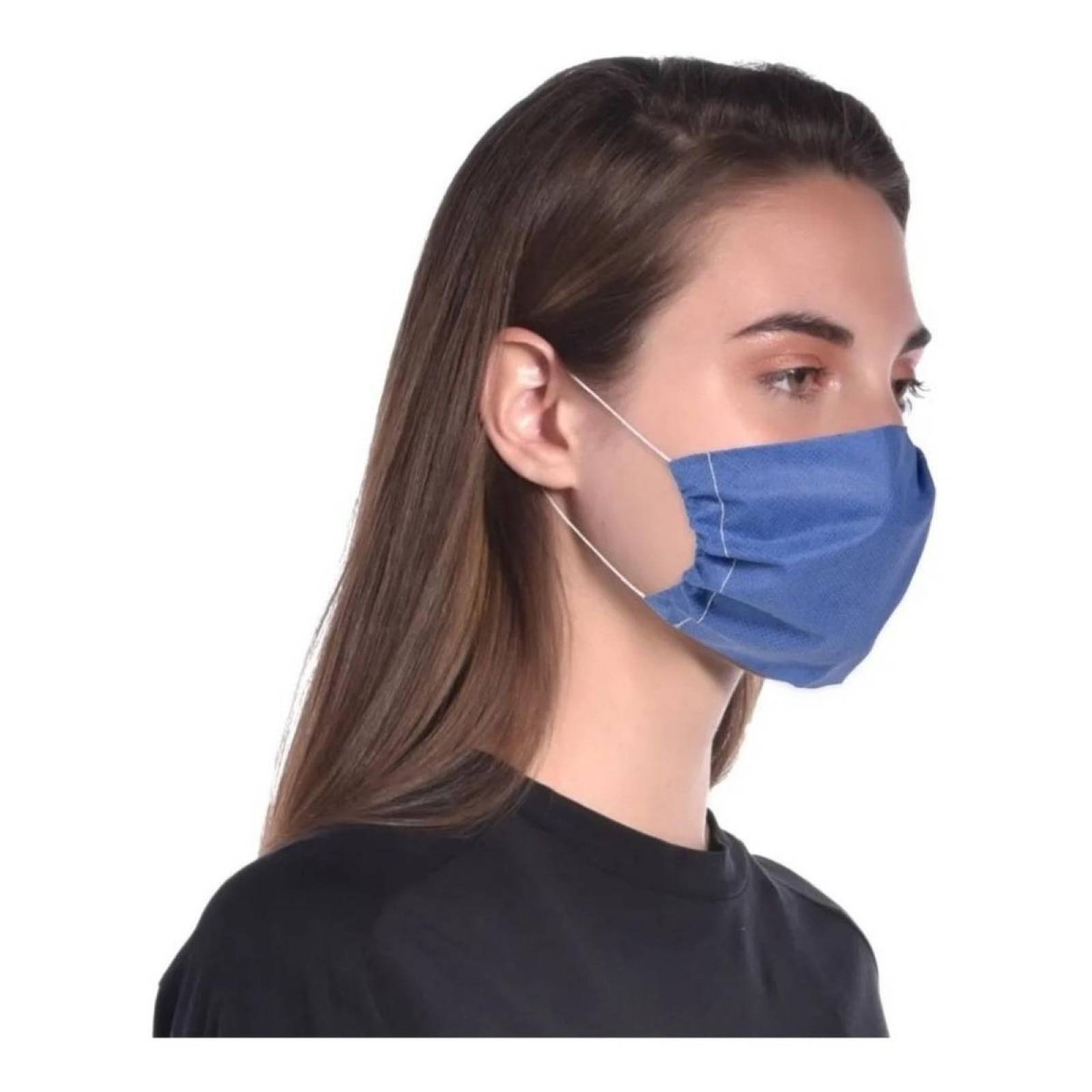 Paquete 200 Pzas Cubrebocas Tapaboca Liso 2 Capas Bicapa 