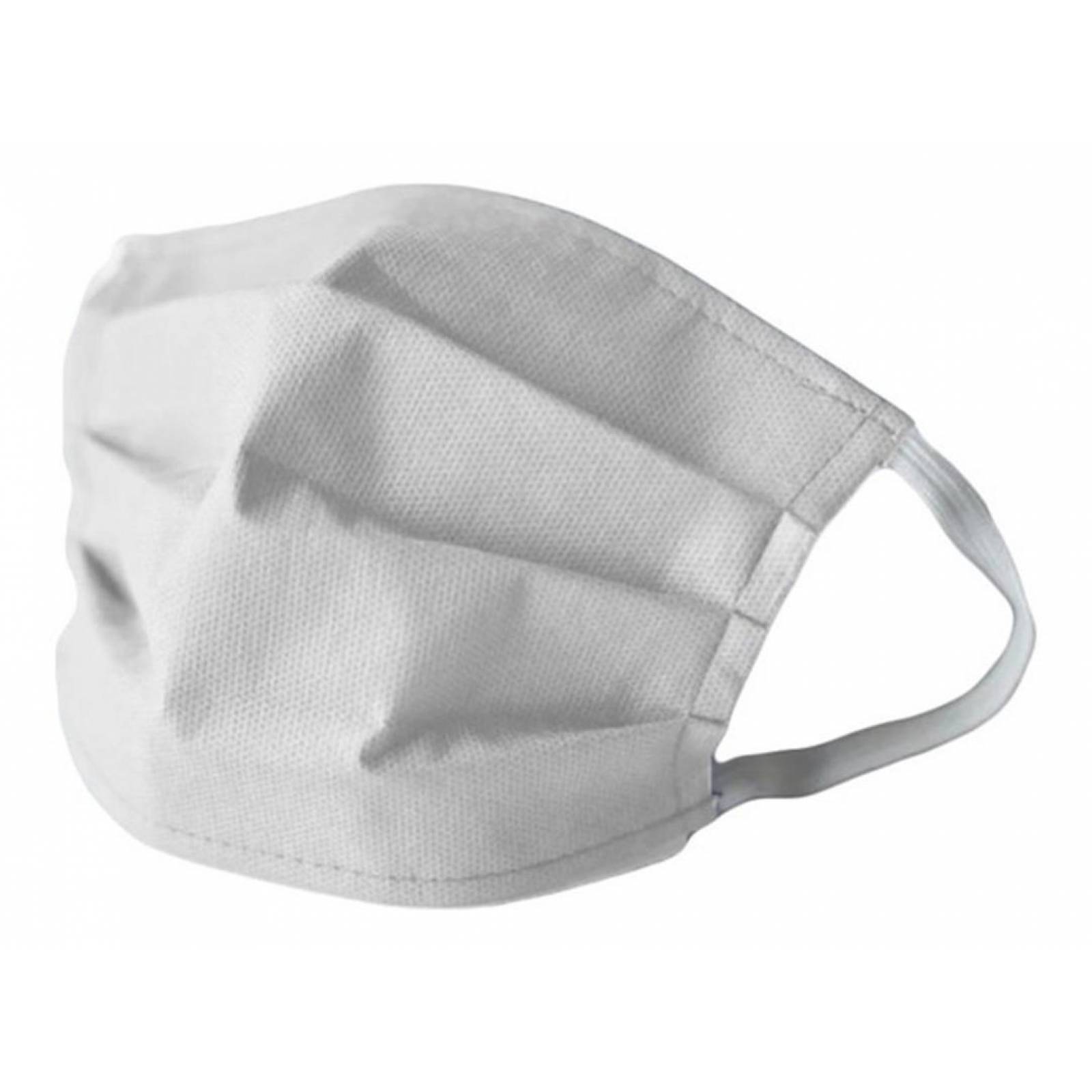 Paquete 500 Piezas Cubreboca Tapaboca Tricapa Plisado Blanco