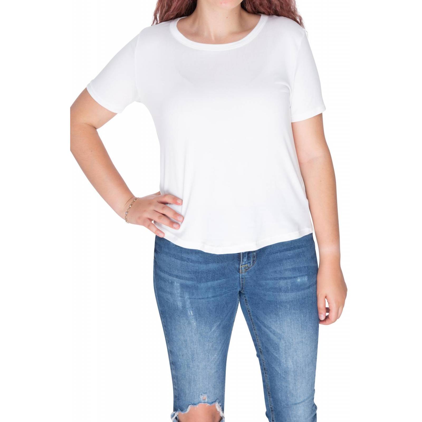 Playera de Mujer American Wear Basica Comoda Microfibra 