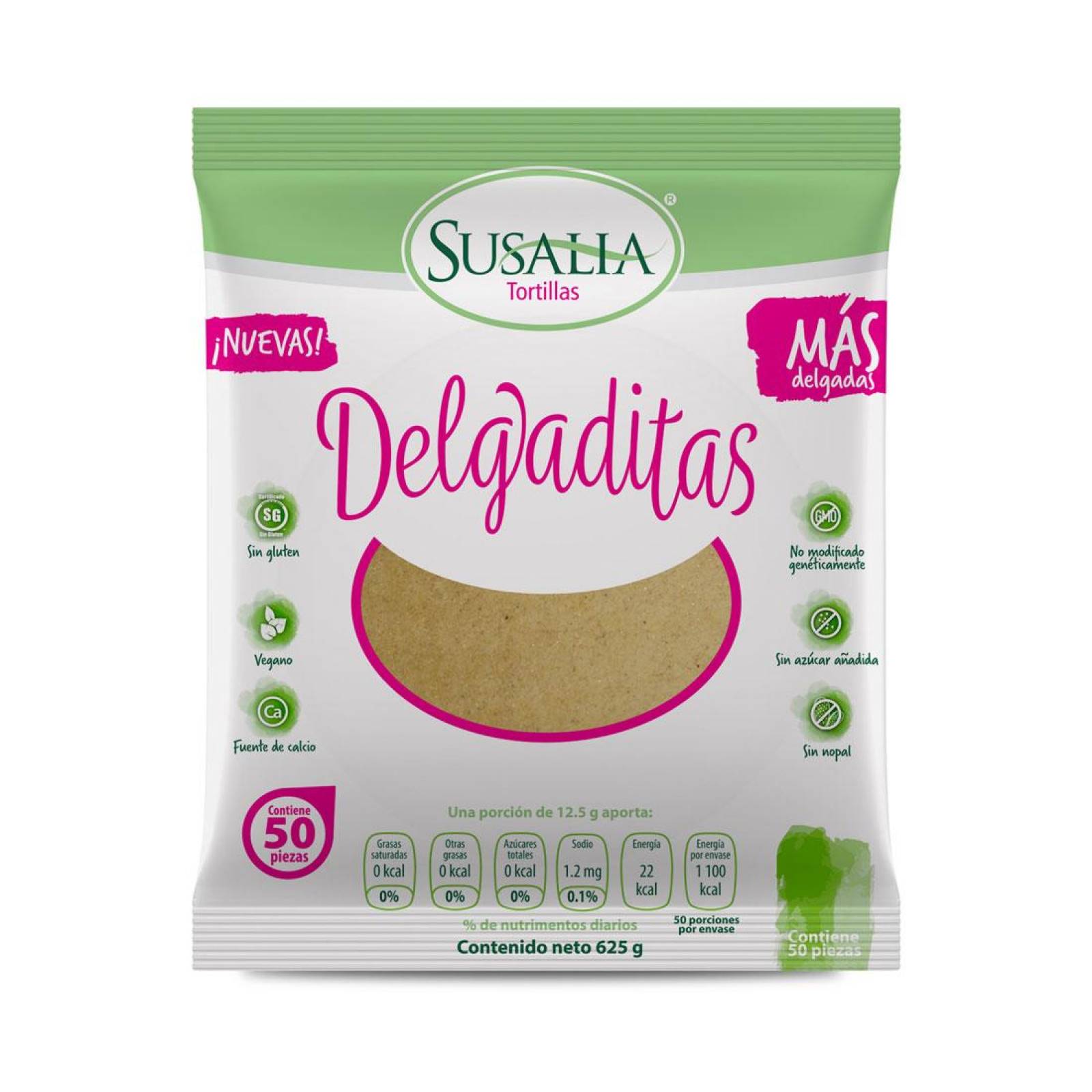 SUSALIA Tortilla Delgadita 625 gr. (Caja con 6 piezas)