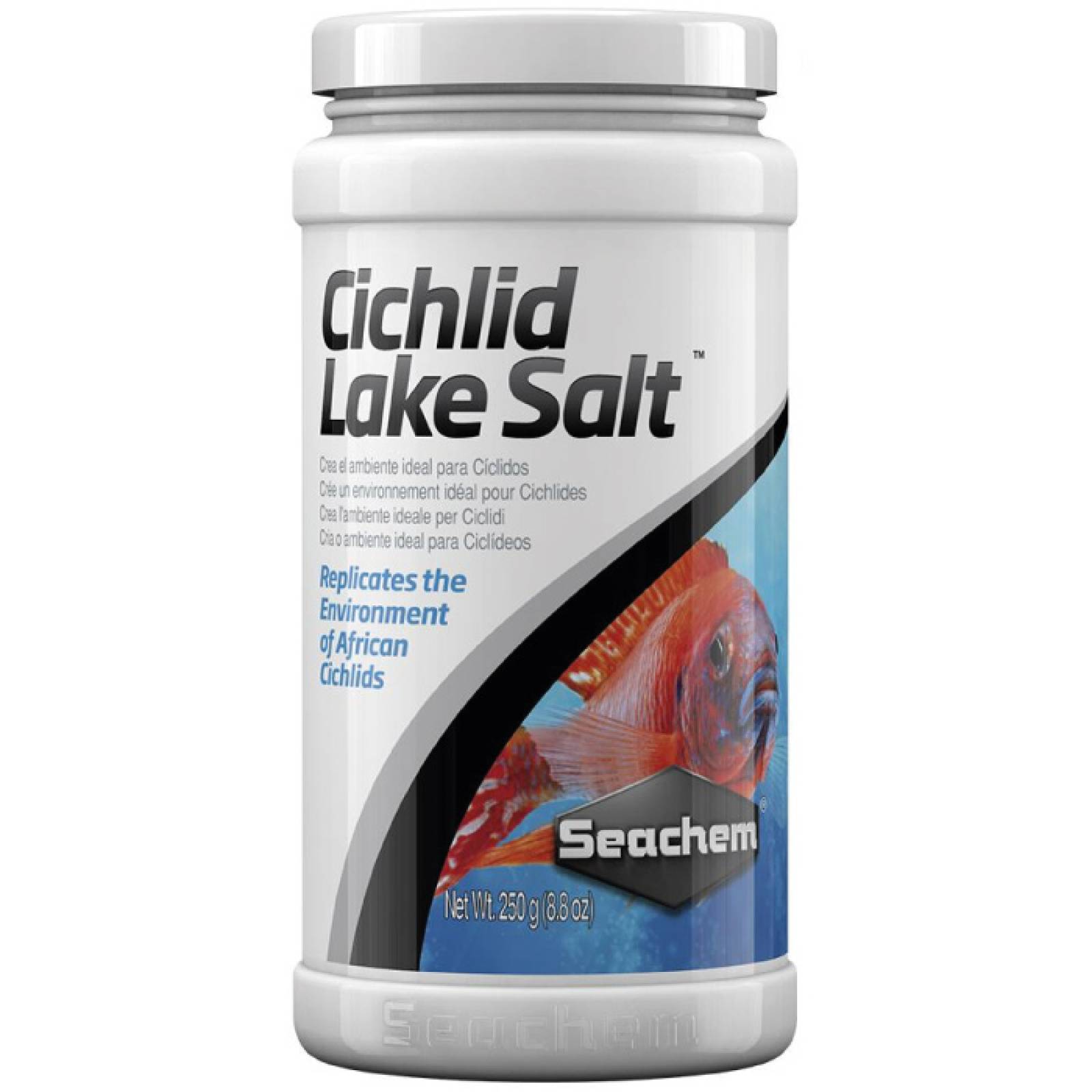 Seachem Cichlid Lake Salt 350 Gramos 12,3 Onza para Acuarios Dulces