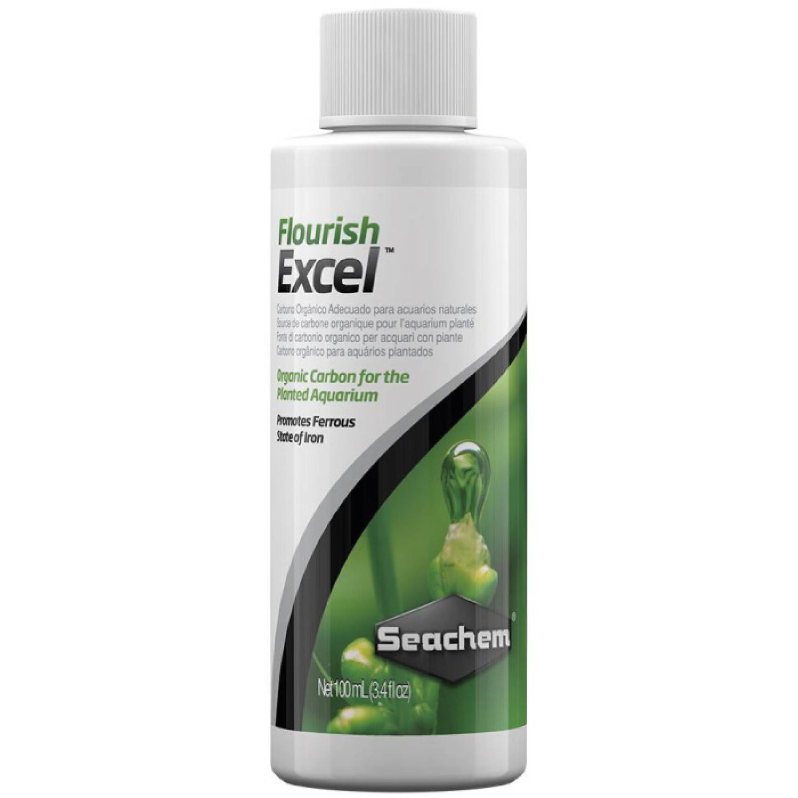 Seachem Flourish Excel 100 Mililitros 3,4 Onza Carbono Orgánico para Plantas de Acuario