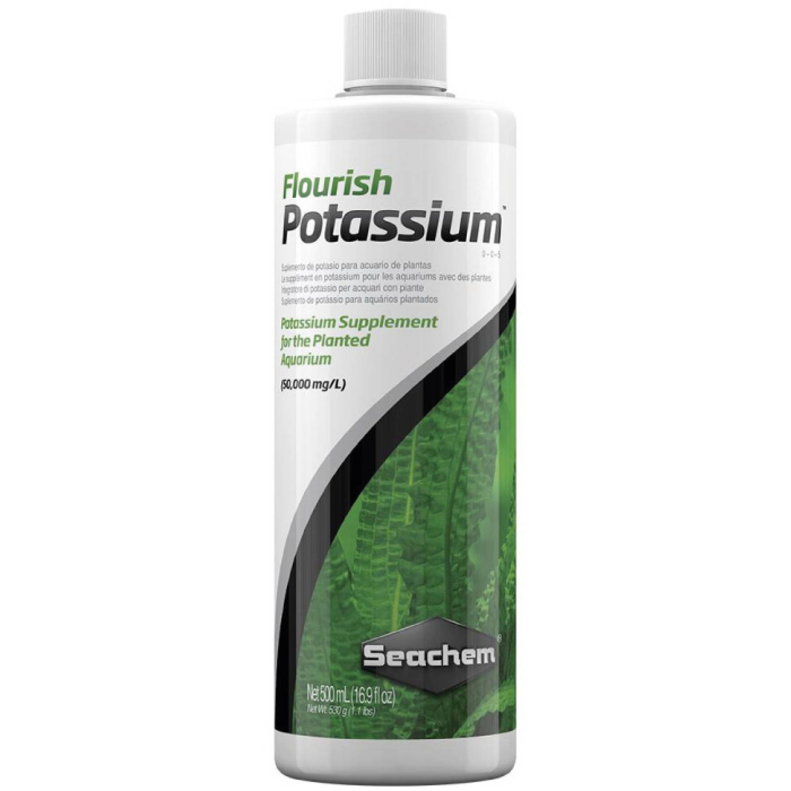 Seachem Flourish Potassium 500 Mililitros 17 Onza Fertilizante Ideal para Acuarios Plantados